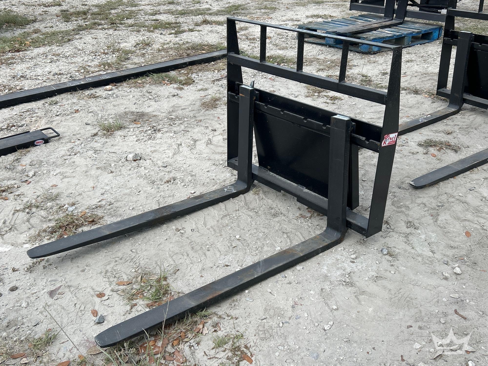 Kivel 42in Forks and Frame Mini Skid Steer Attachment (A64553)
