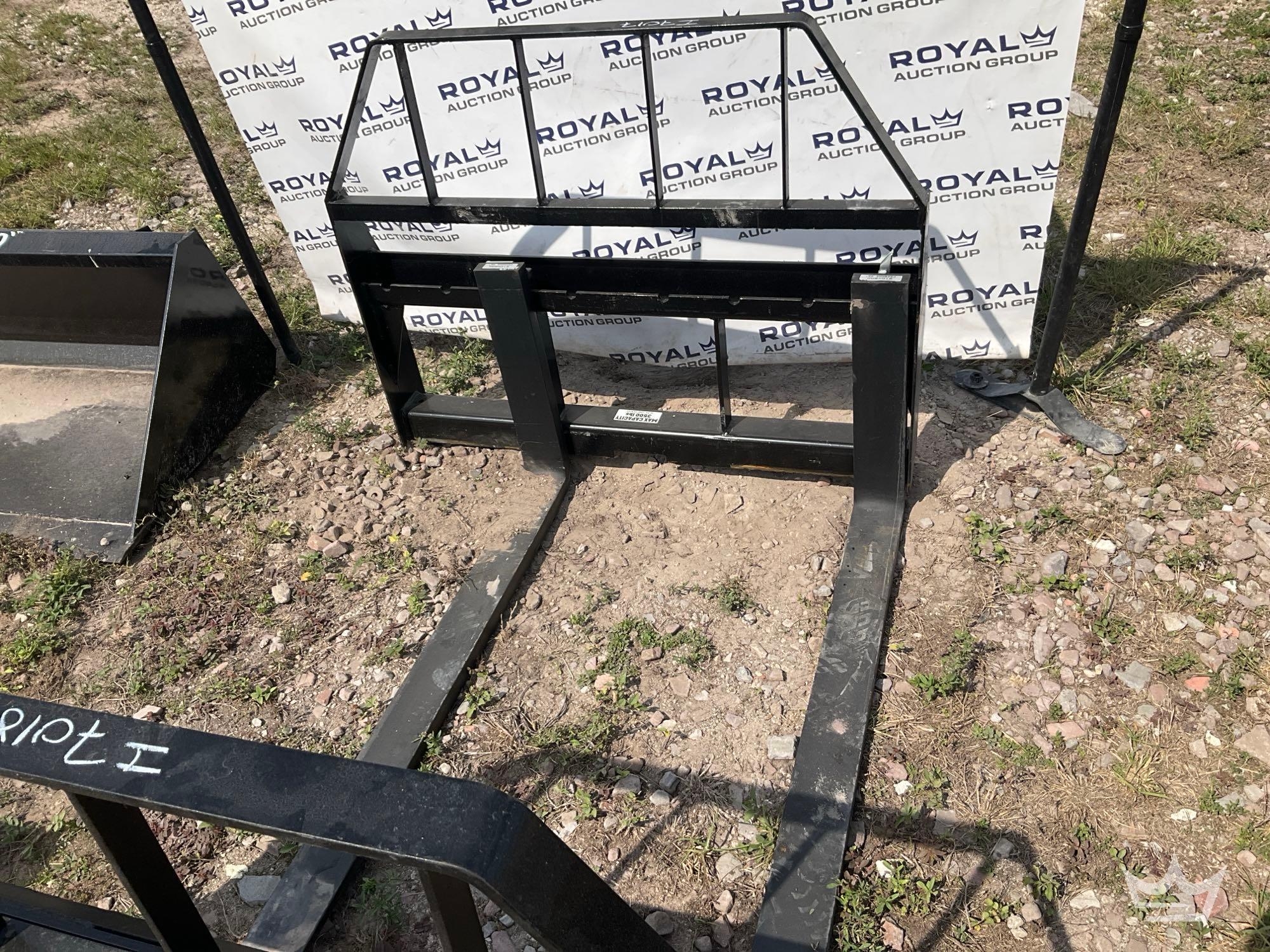 Kivel 48in Forks and Frame Skid Steer Attachment (A64553)