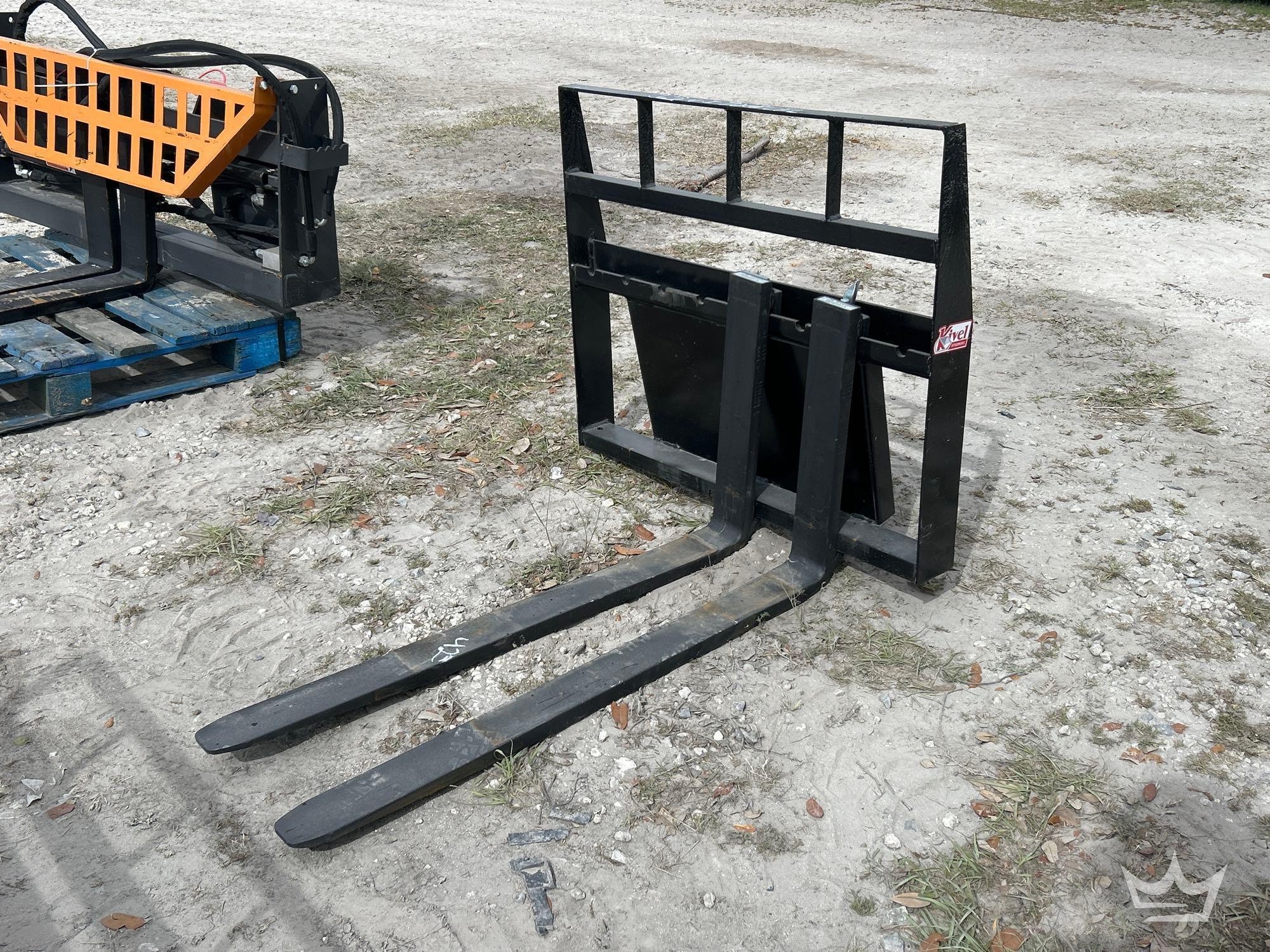 Kivel 42in Forks and Frame Mini Skid Steer Attachment (A64553)