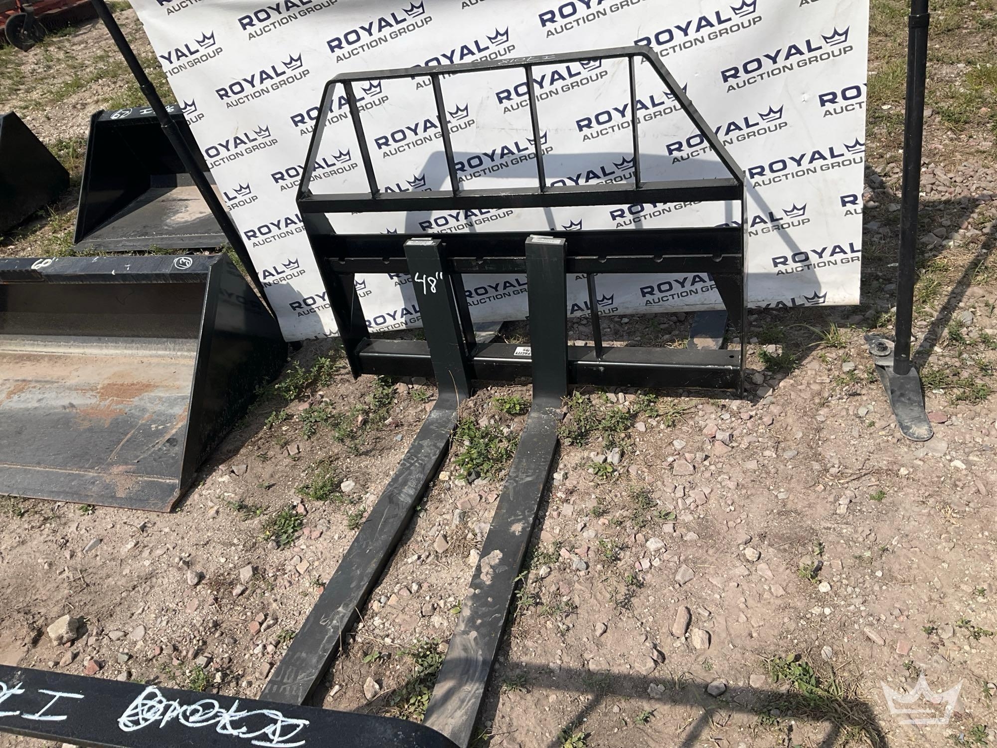 Kivel 48in Forks and Frame Skid Steer Attachment (A64553)