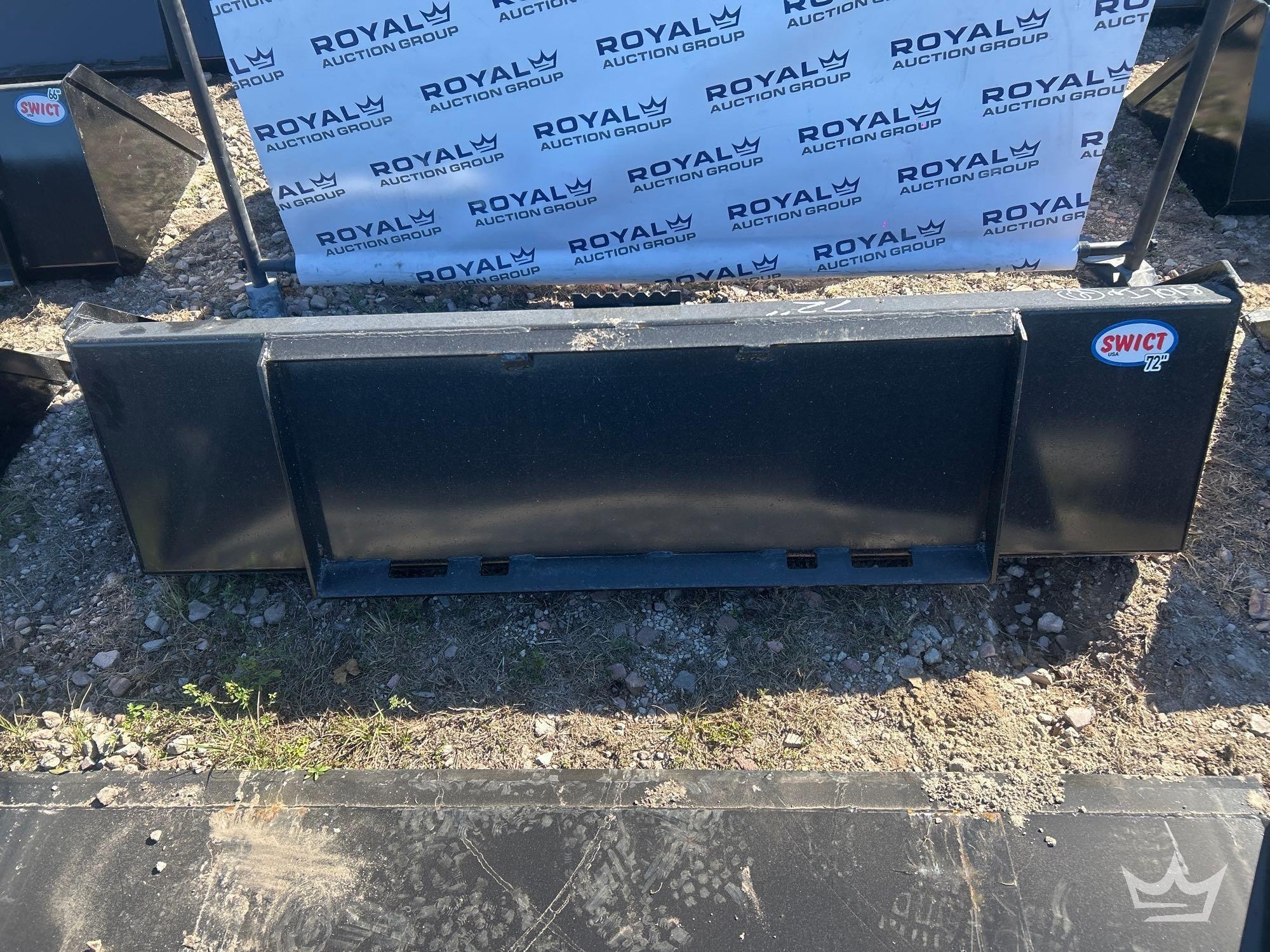 2025 Swict 72in. Bucket Skid Steer Attachment (A61567)