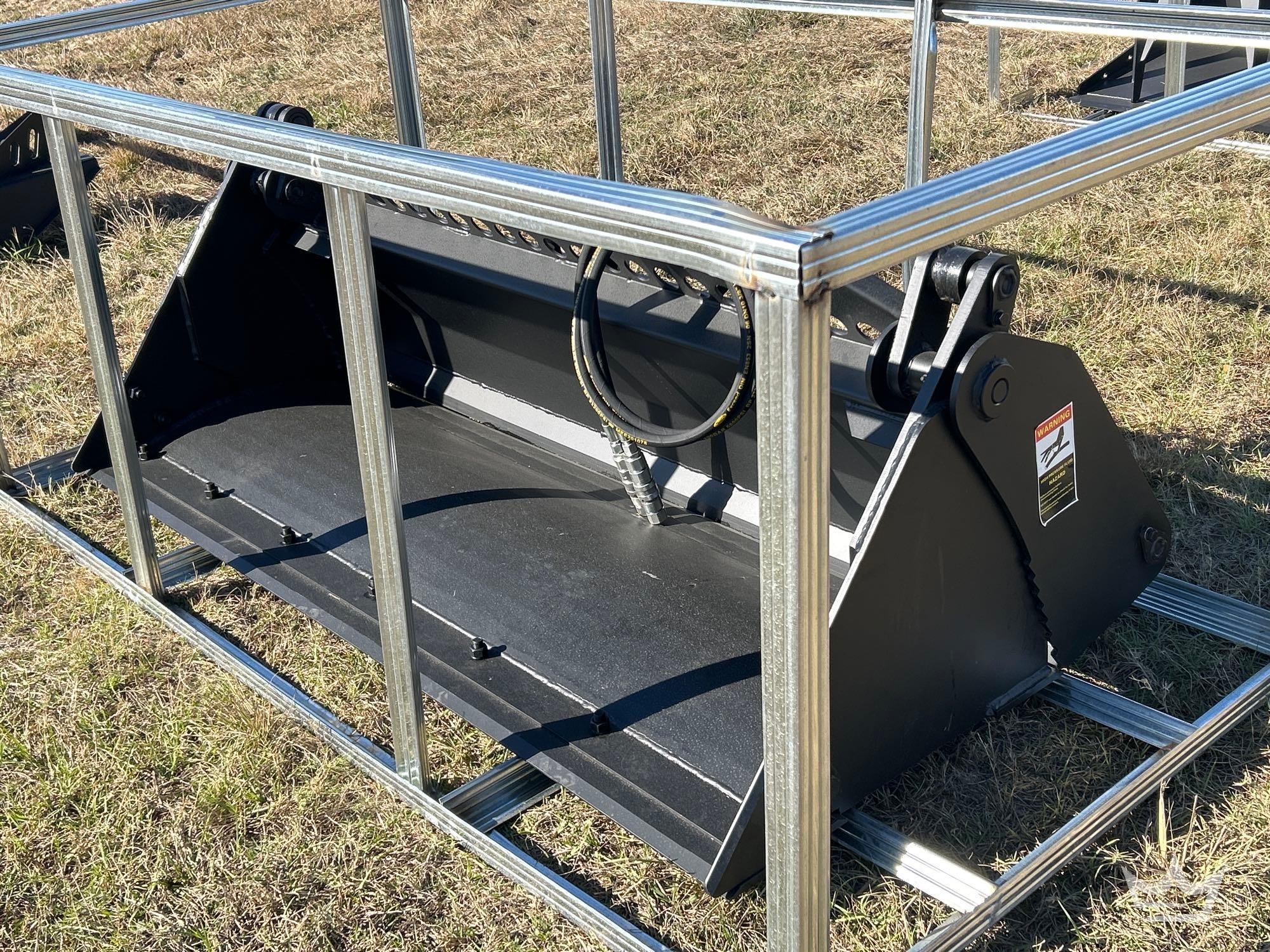 2025 Pabreak 80in. Hydraulic Dual Cylinder 4-in-1 Bucket Skid Steer Attachment (A61567)