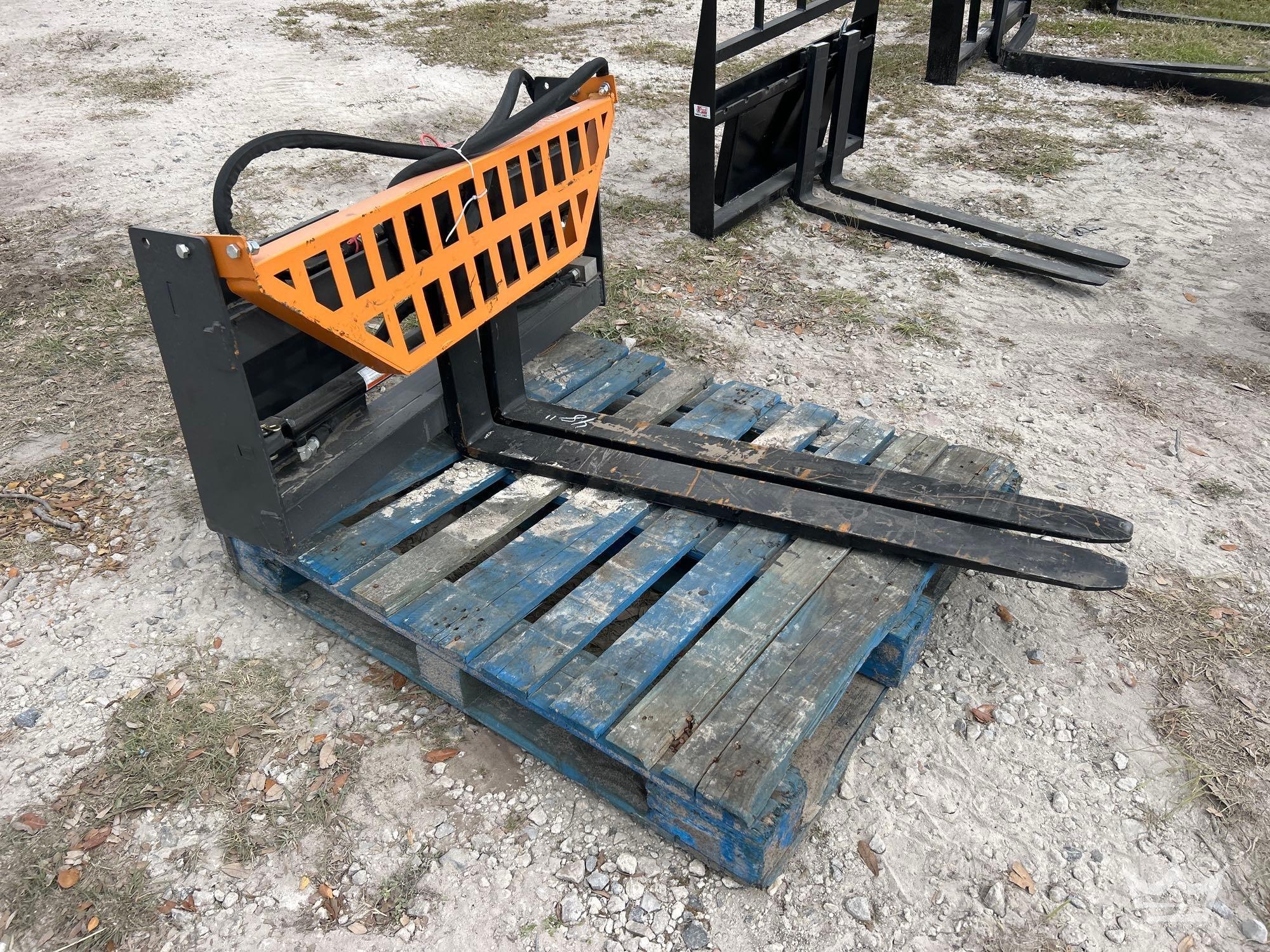 48in Hydraulic Forks and Frame Skid Steer Attachment (A64553)