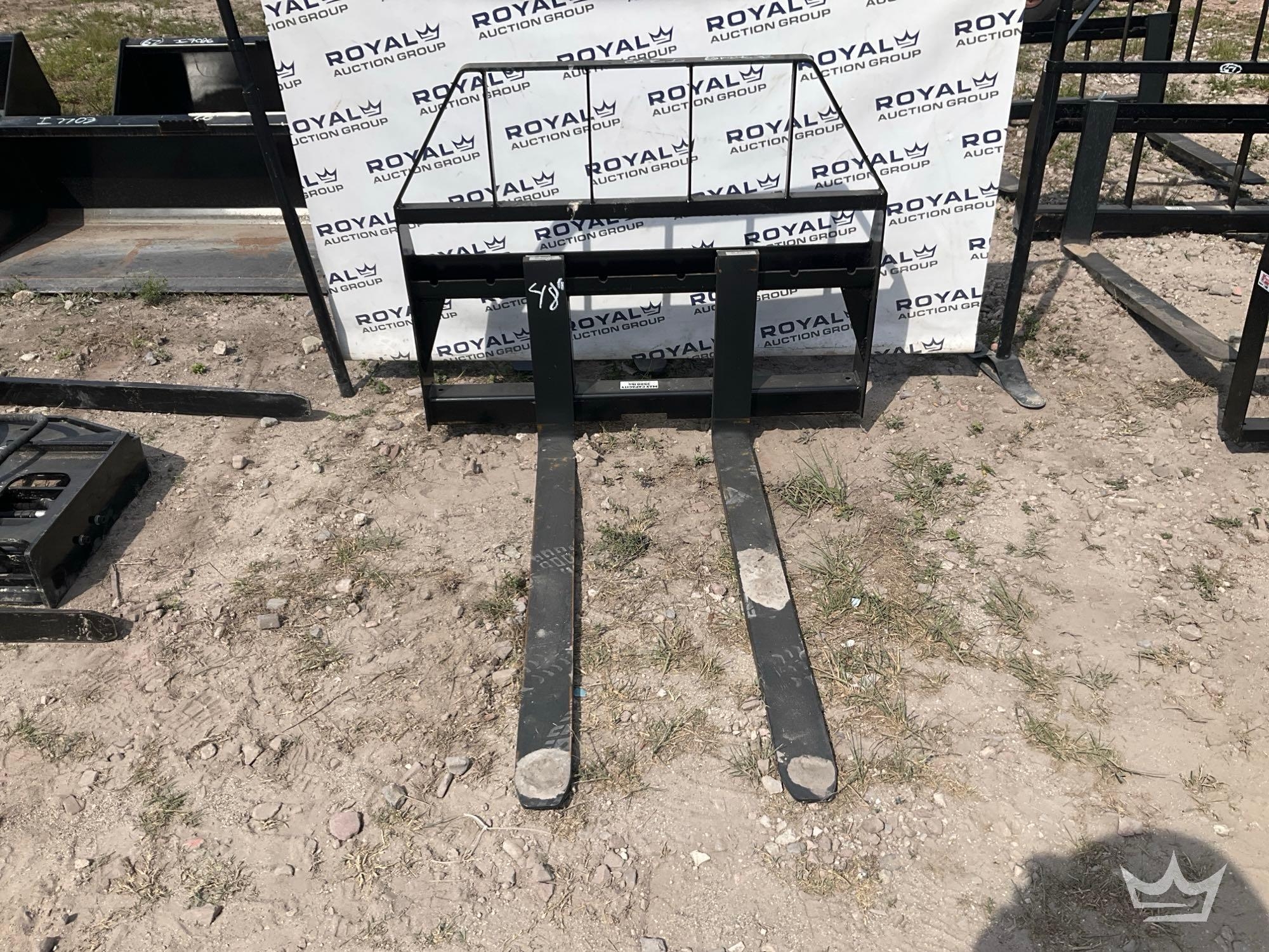 Kivel 48in Forks and Frame Skid Steer Attachment (A64553)