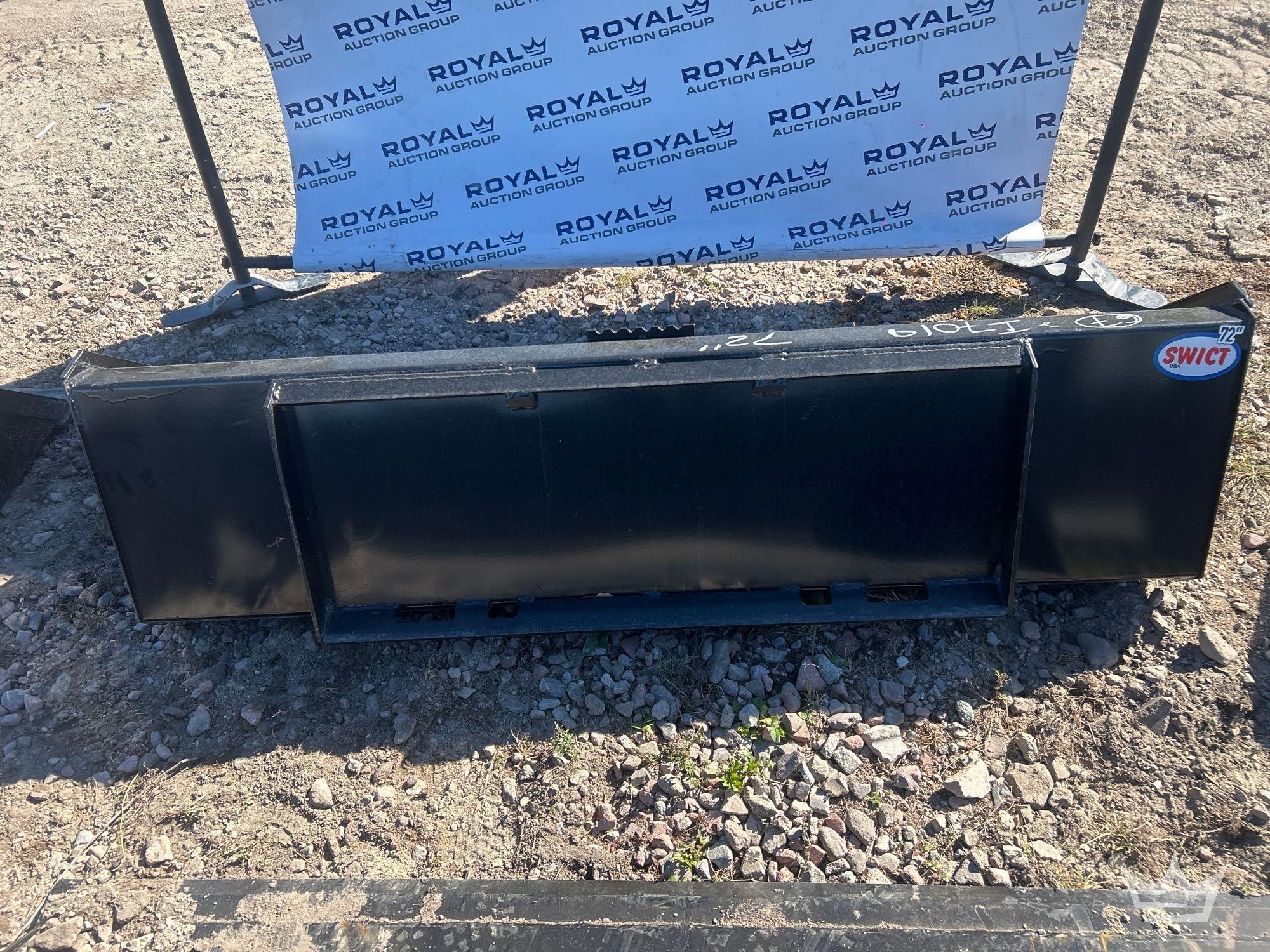 2025 Swict 72in. Bucket Skid Steer Attachment (A61567)