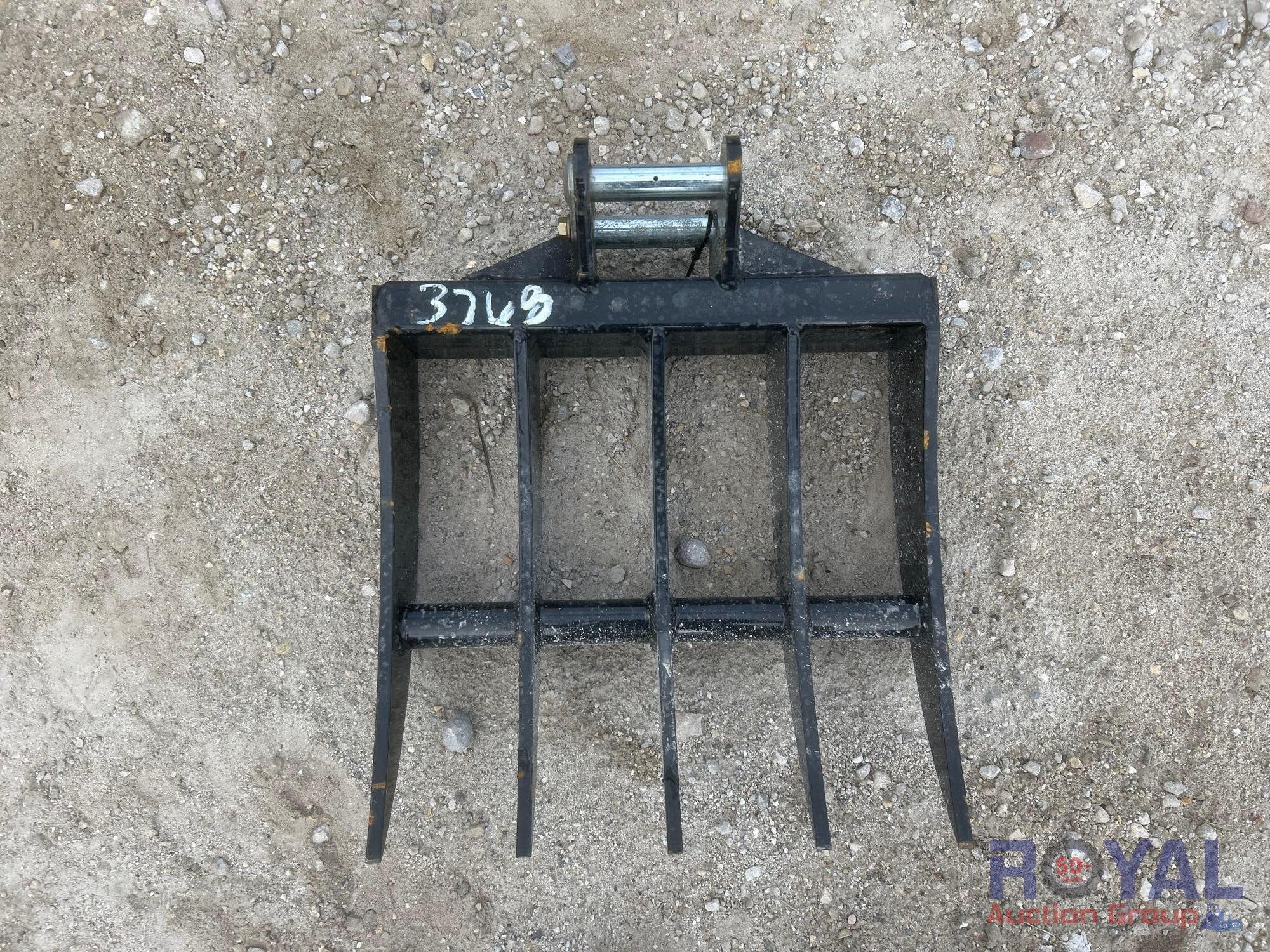 Grapple Rake Mini Excavator Attachment (A53425)