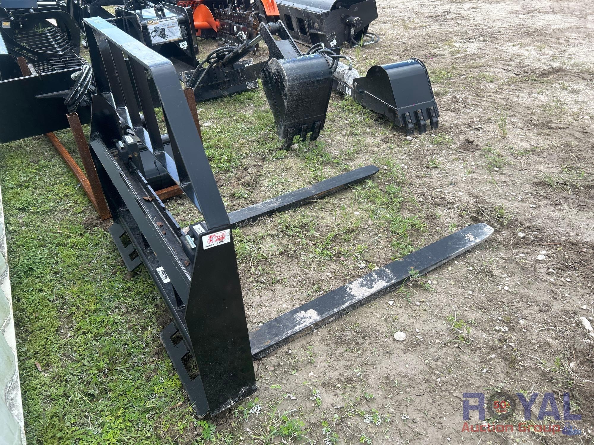 2025 Kivel 48in Forks and Frame Skid Steer Attachment (A53421)