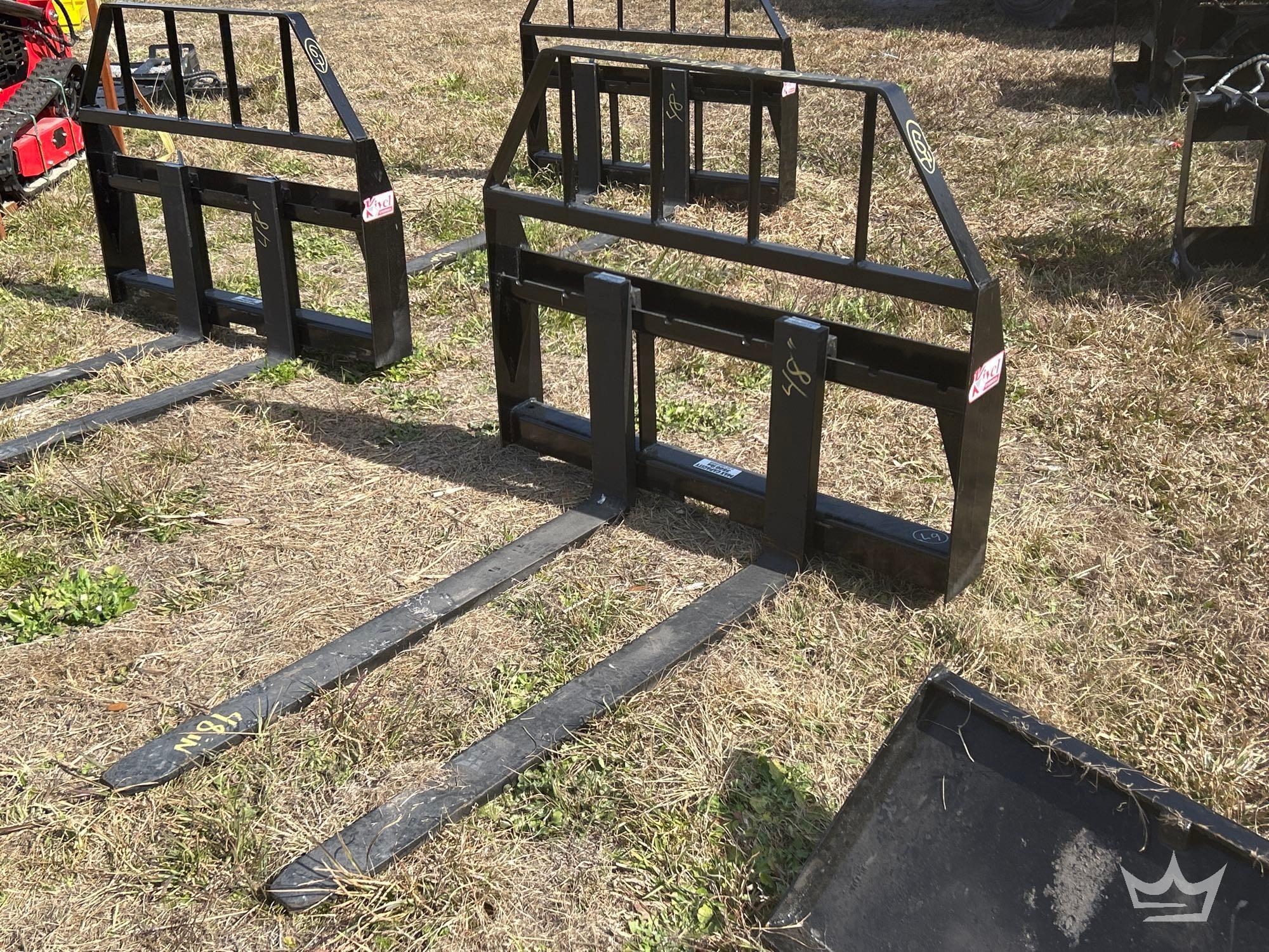 2025 Kivel 48in Forks and Frame Skid Steer Attachment (A61572)