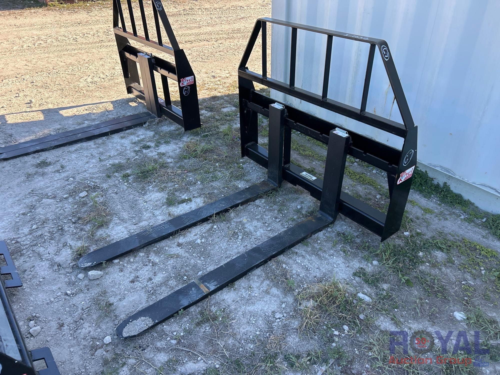 2025 Kivel 48in Forks and Frame Skid Steer Attachment (A46683)