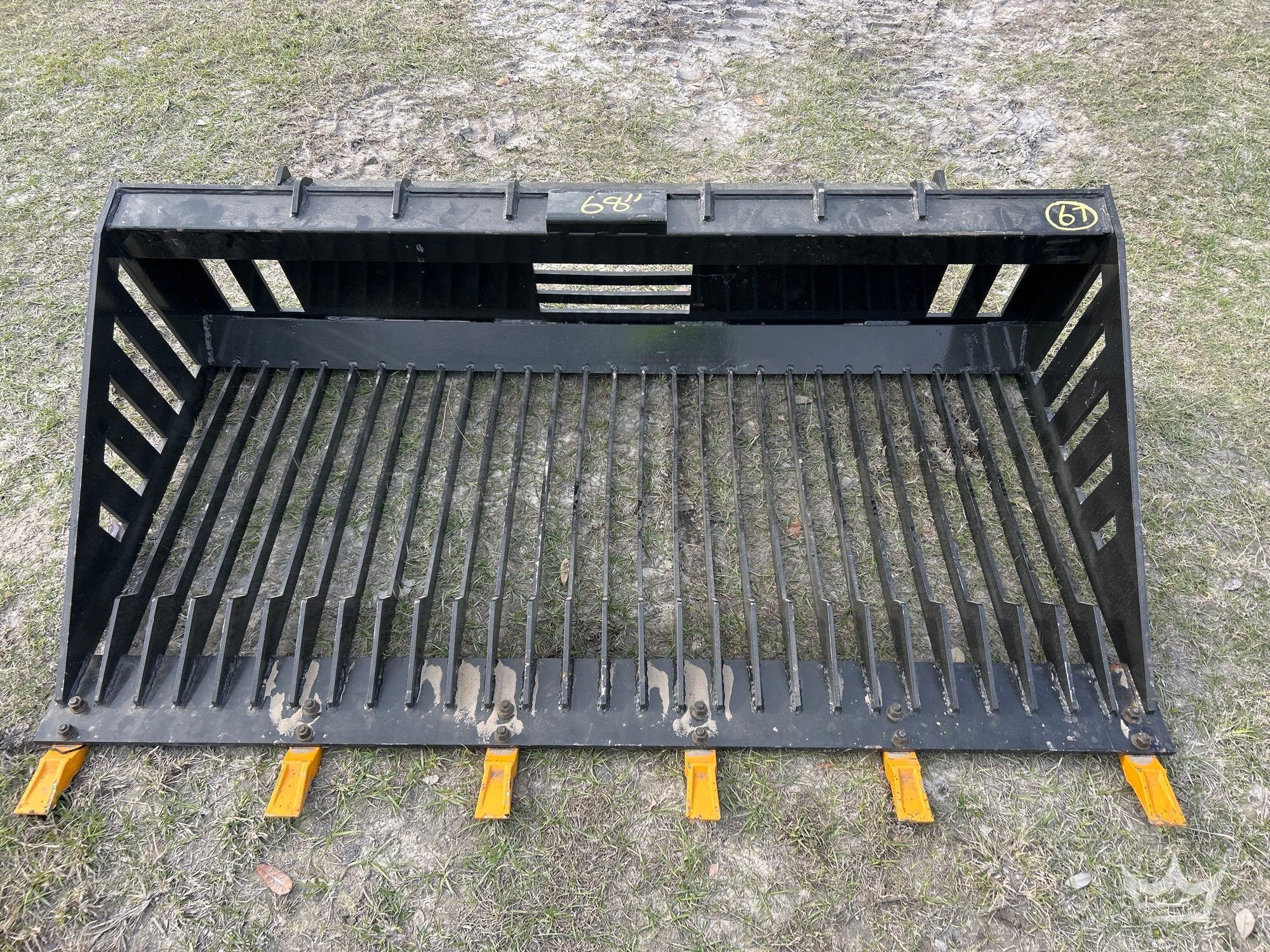 2025 RB66 66in Rock Bucket Skid Steer Attachment (A59228)