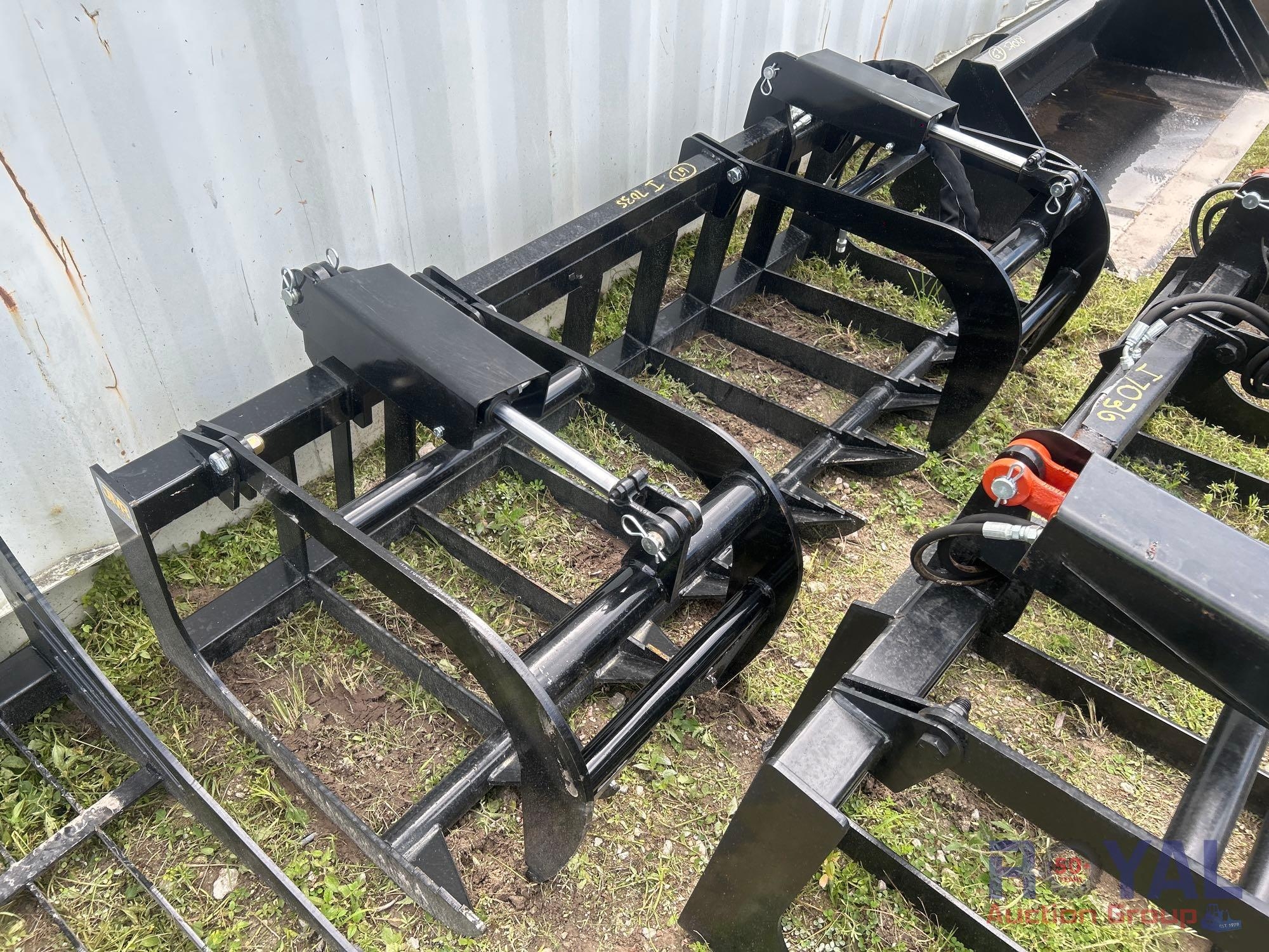 2025 JMR 78in Dual Cylinder Grapple Skid Steer Attachment (A53421)