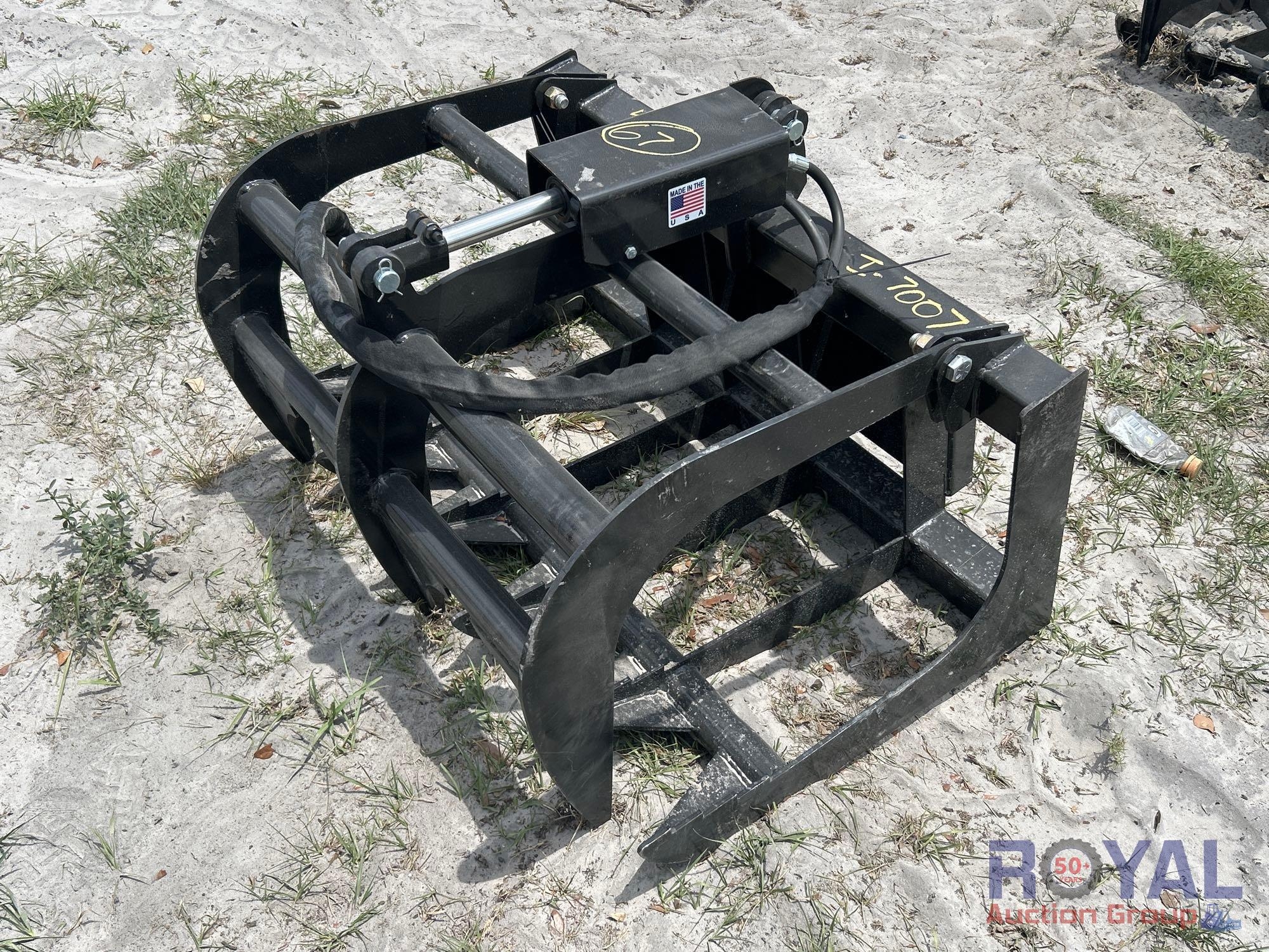 2025 JMR 40in Grapple Rake Mini Skid Steer Attachment (A49346)