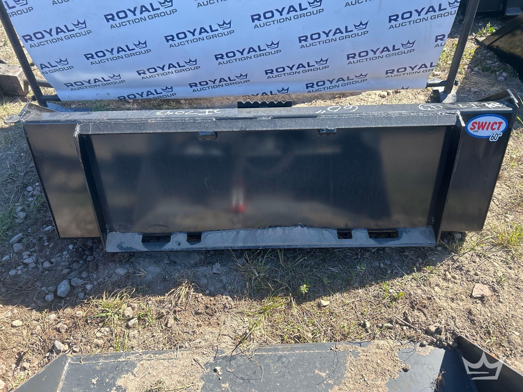 2025 Swict 60in. Bucket Skid Steer Attachment (A61567)