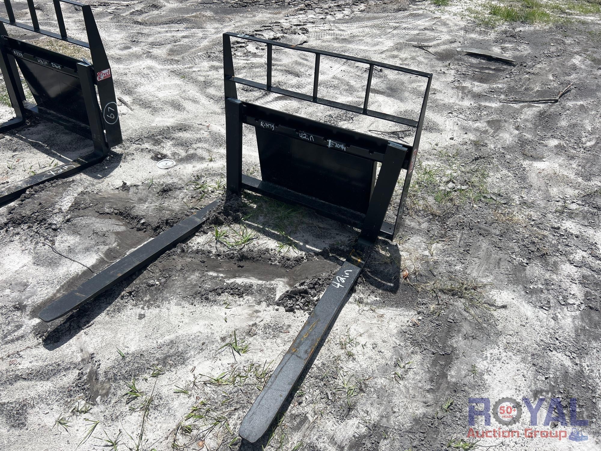 2025 Kivel 42in Forks and Frame Mini Skid Steer Attachment (A49346)