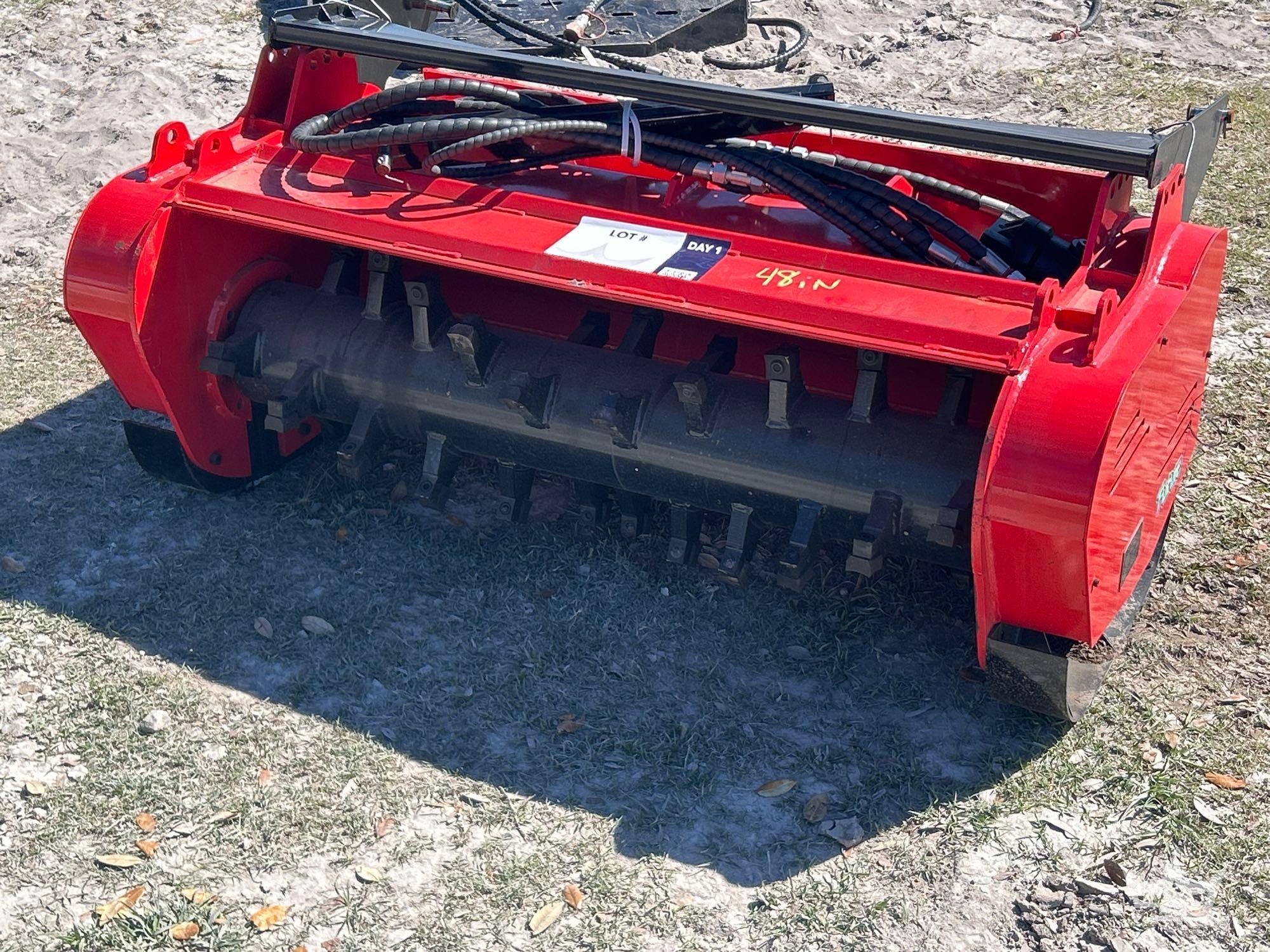 2025 48in Drum Mulcher Skid Steer Attachment (A61572)
