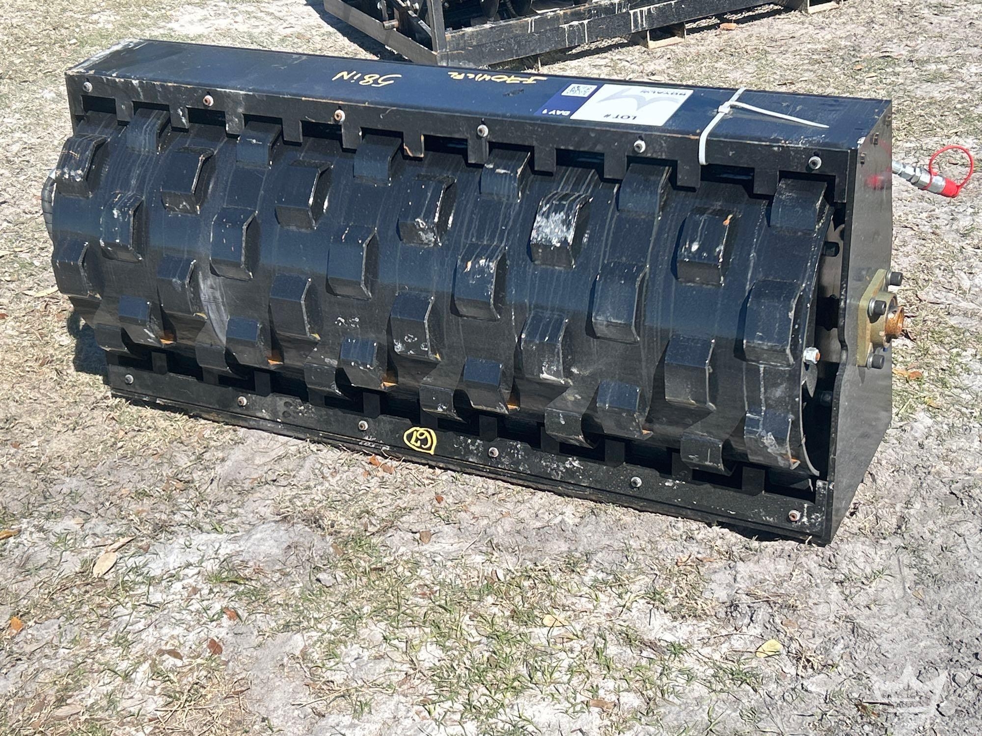 2025 58in Padfoot Vibratory Roller Skid Steer Attachment (A64553)