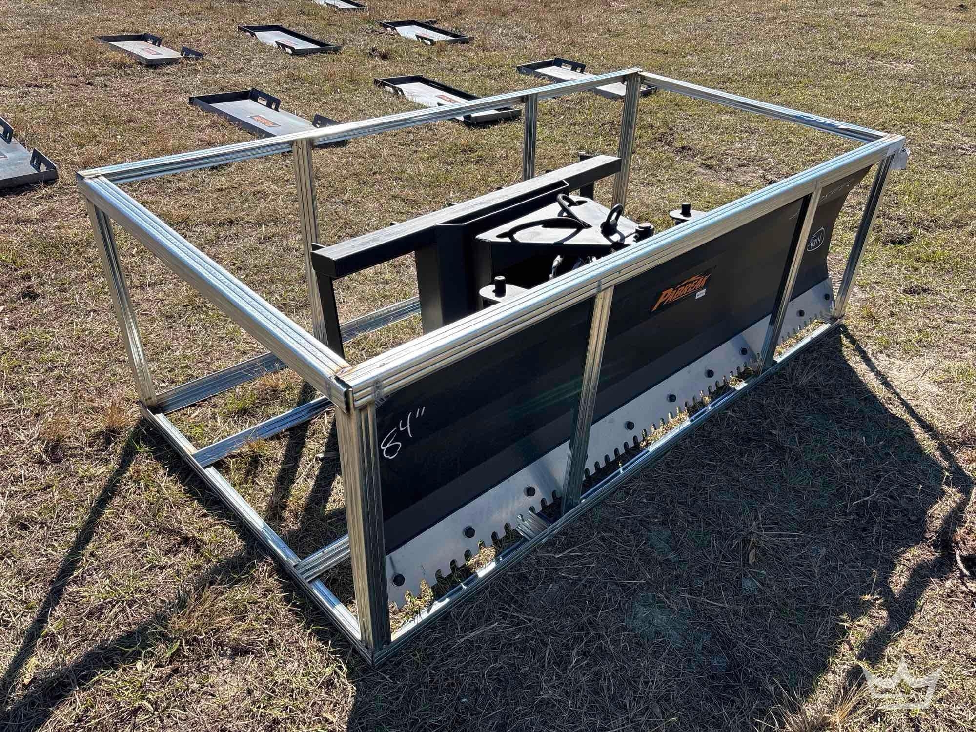 2025 Pabreak 6-Way 84in. Serrated Hydraulic Dozer Blade Skid Steer Attachment (A61567)