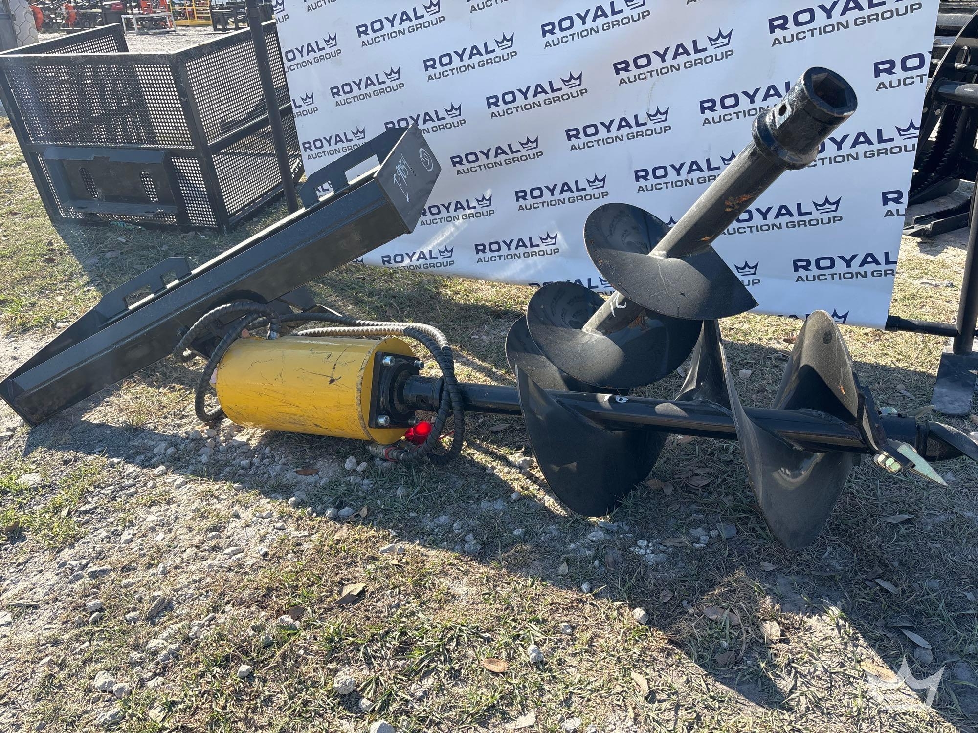 Auger Skid Steer Attachment with Bits (A59228)