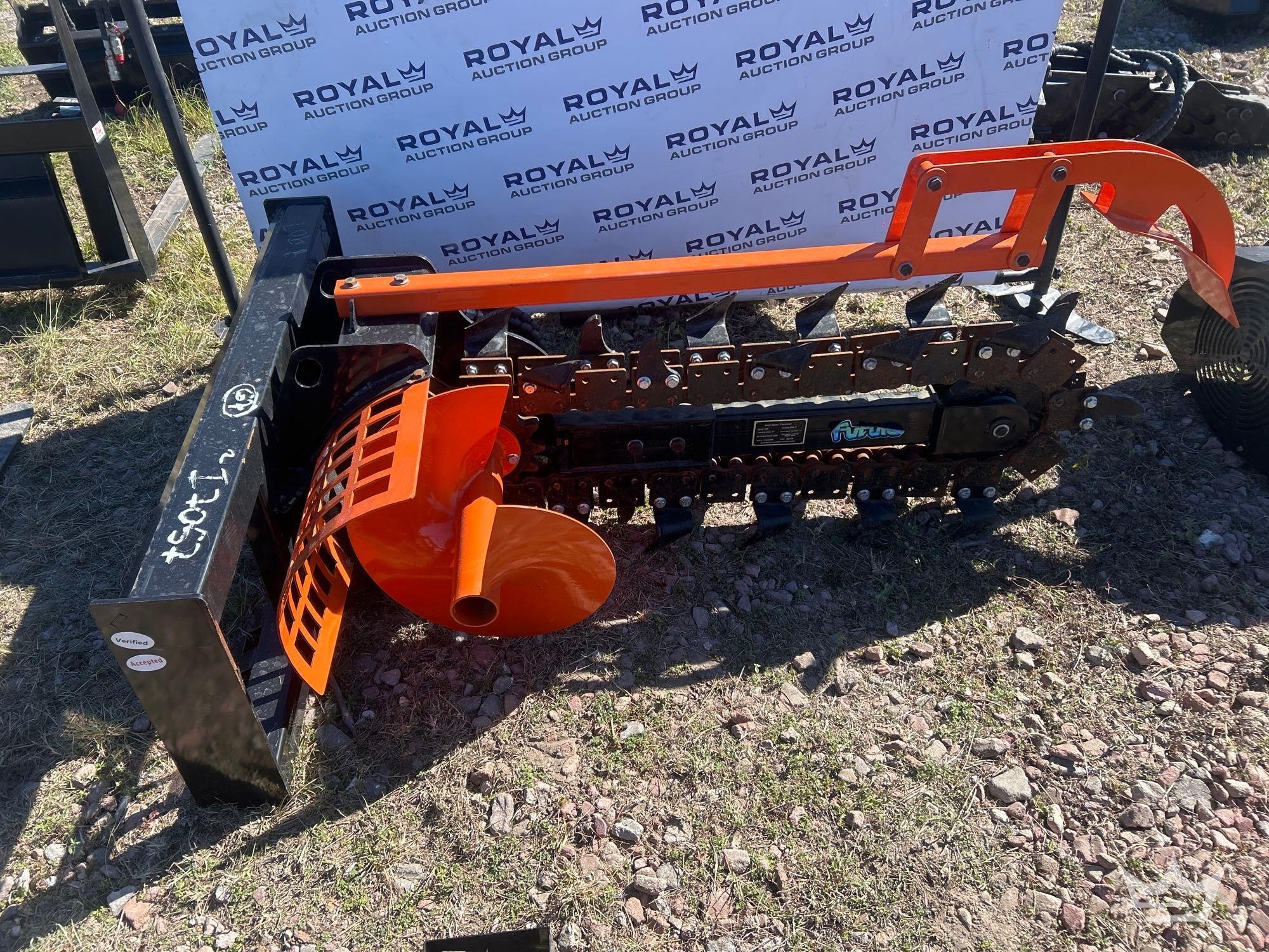 2025 D39 Hydraulic Trencher Mini Skid Steer Attachment (A61567)