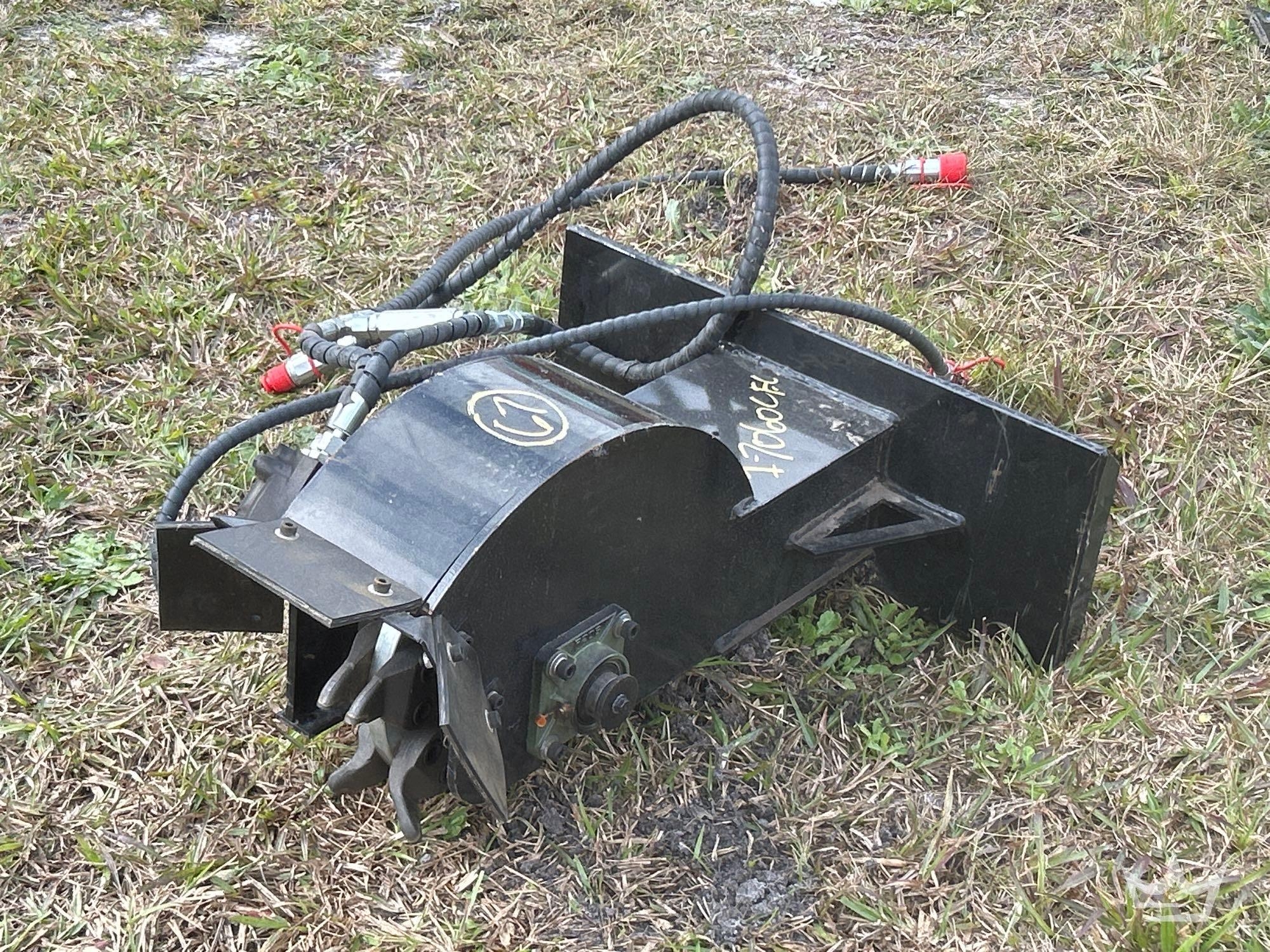 Hydraulic Stump Grinder Mini Skid Steer Attachment (A61572)