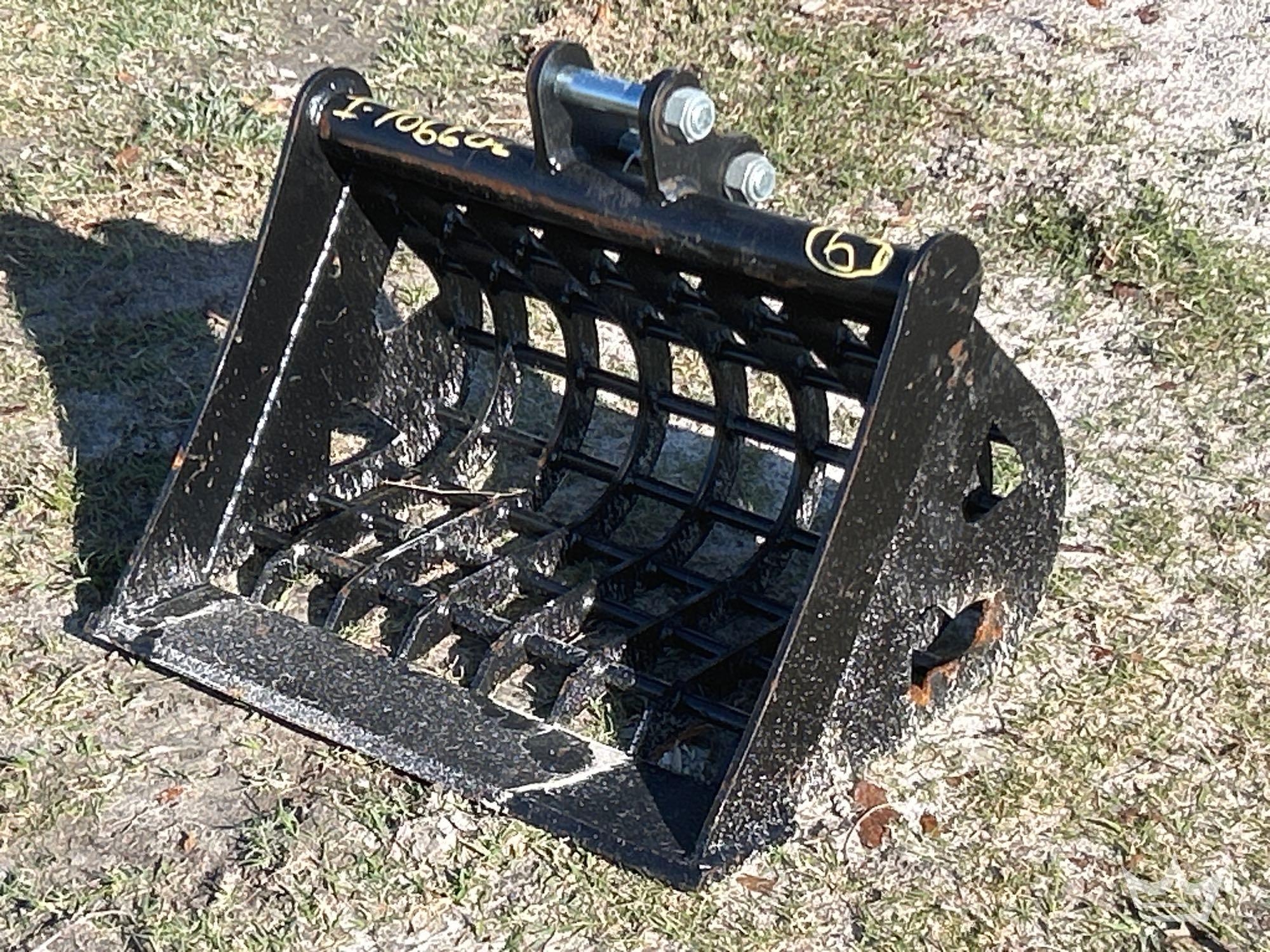 2025 IREAS Grid-Shaped Rock Bucket Mini Excavator Attachment (A61572)