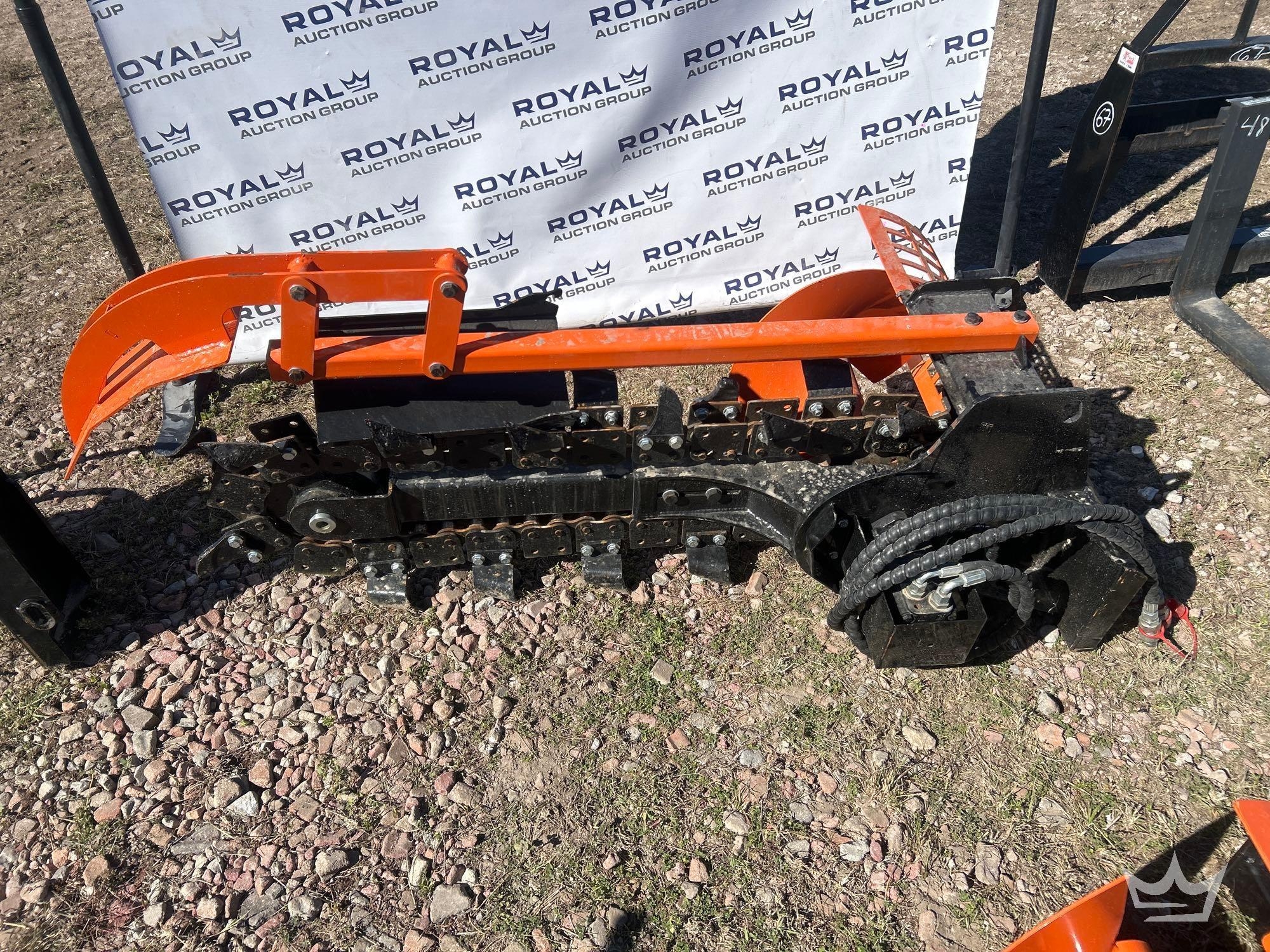 2025 X39 Hydraulic Trencher Skid Steer Attachment (A61572)