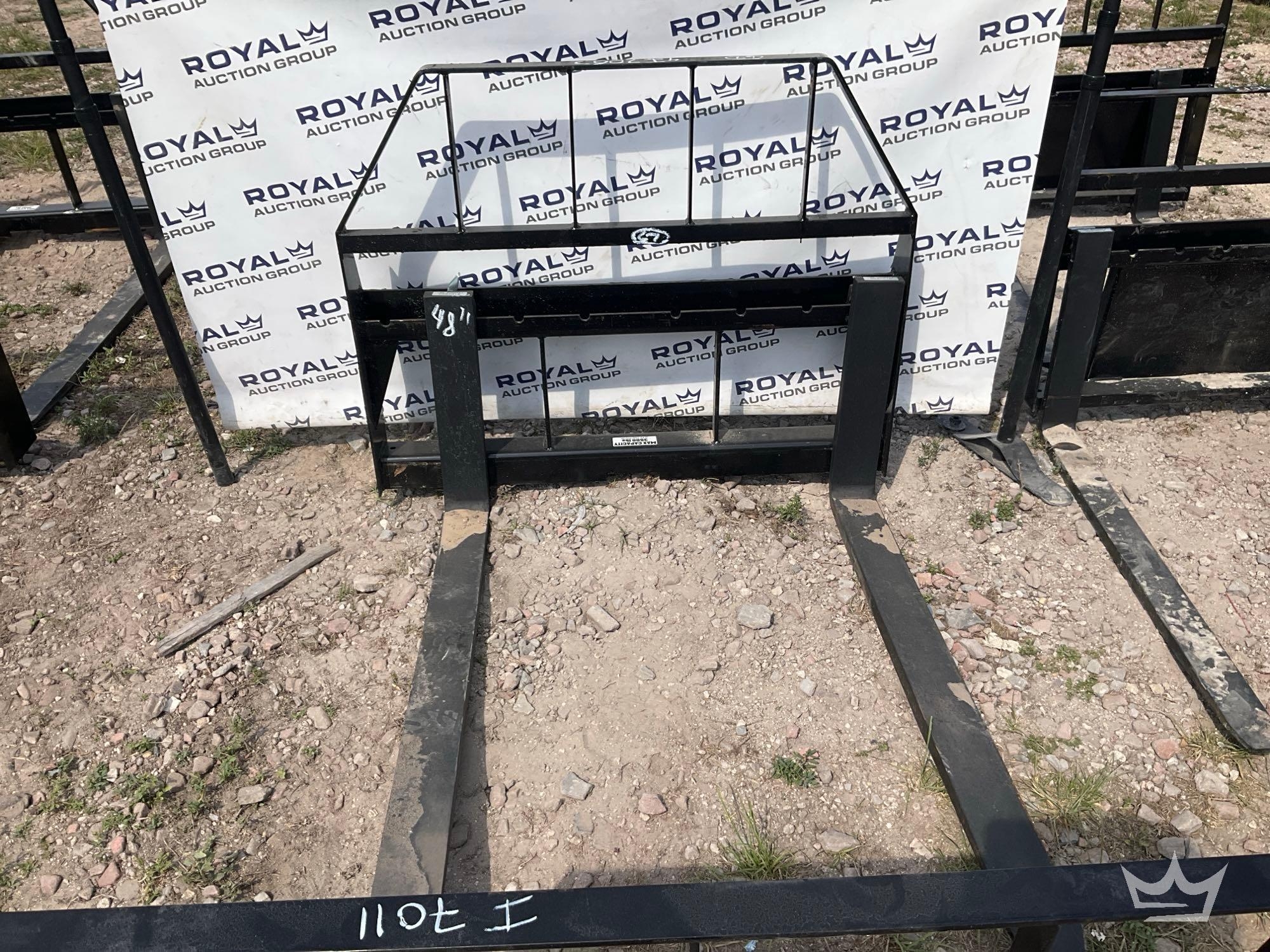 Kivel 48in Forks and Frame Skid Steer Attachment (A64553)