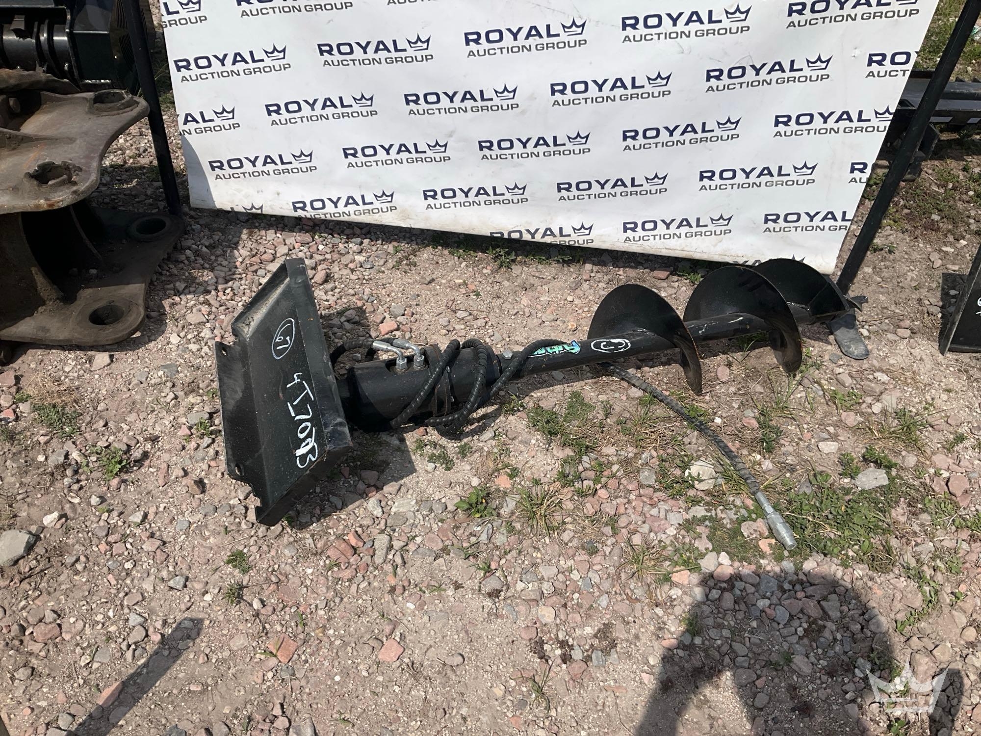 Hydraulic Auger Mini Skid Steer Attachment (A64553)