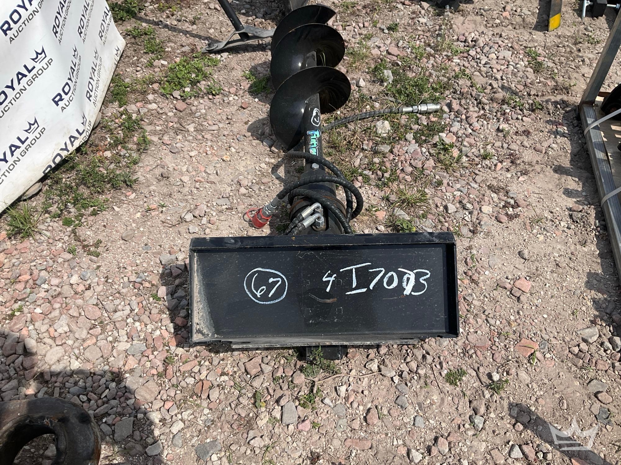 Hydraulic Auger Mini Skid Steer Attachment (A64553)