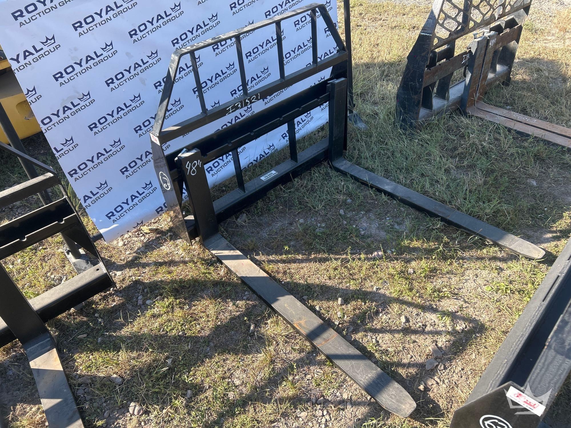 2025 Kivel 48in Forks and Frame Skid Steer Attachment (A61567)