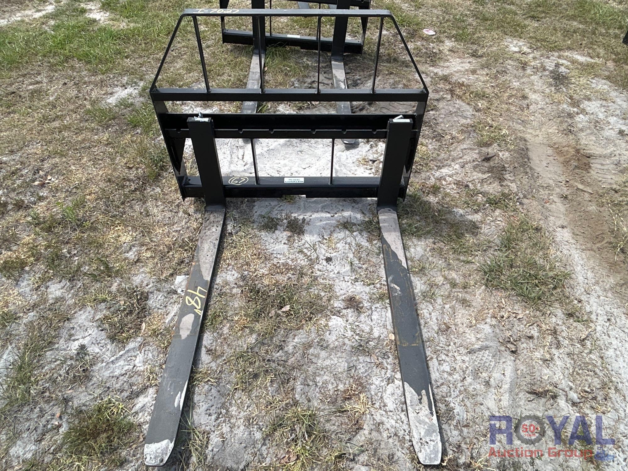 2025 Kivel 48in Forks and Frame Skid Steer Attachment (A49346)