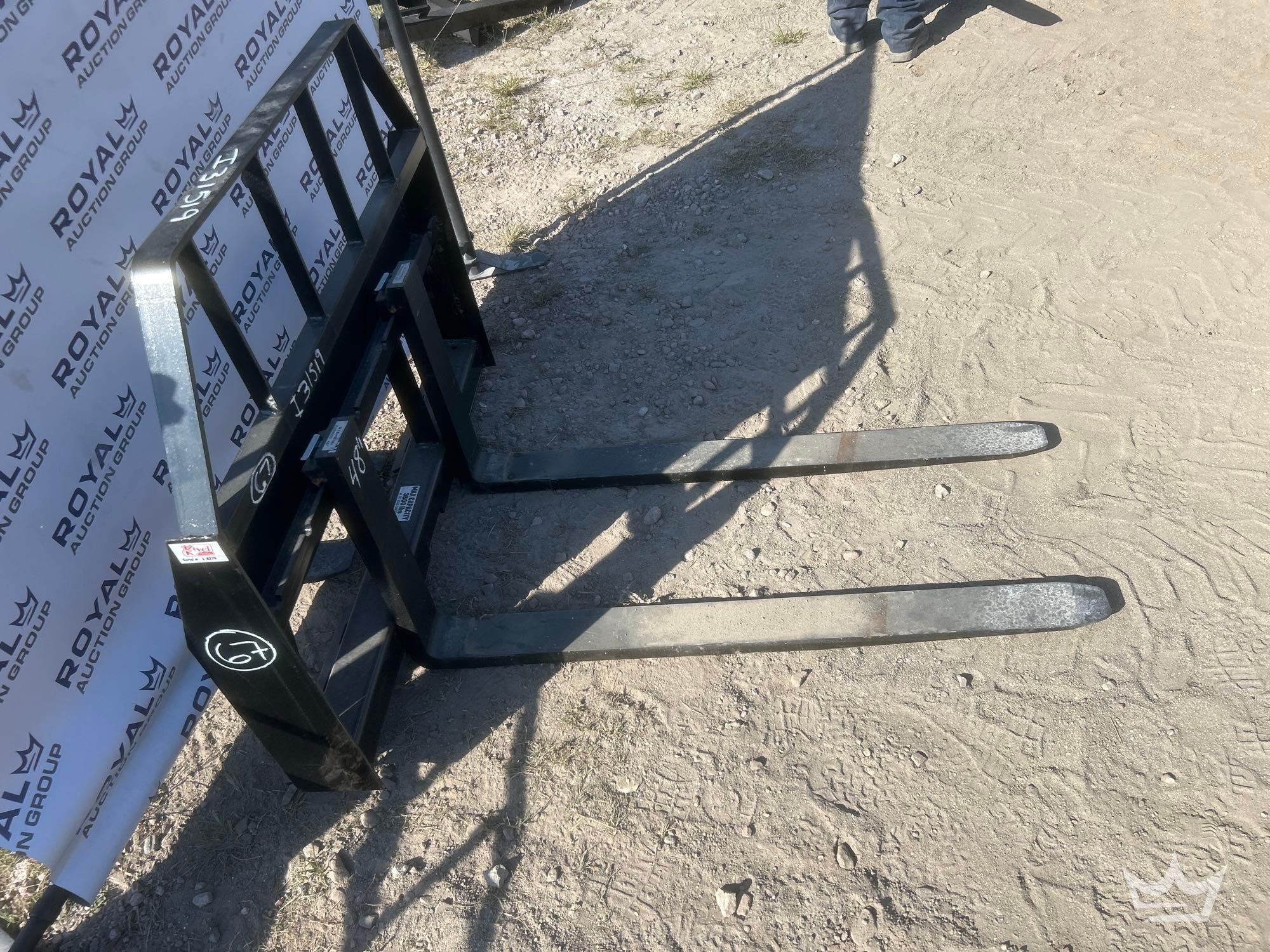 2025 Kivel 48in Forks and Frame Skid Steer Attachment (A61567)