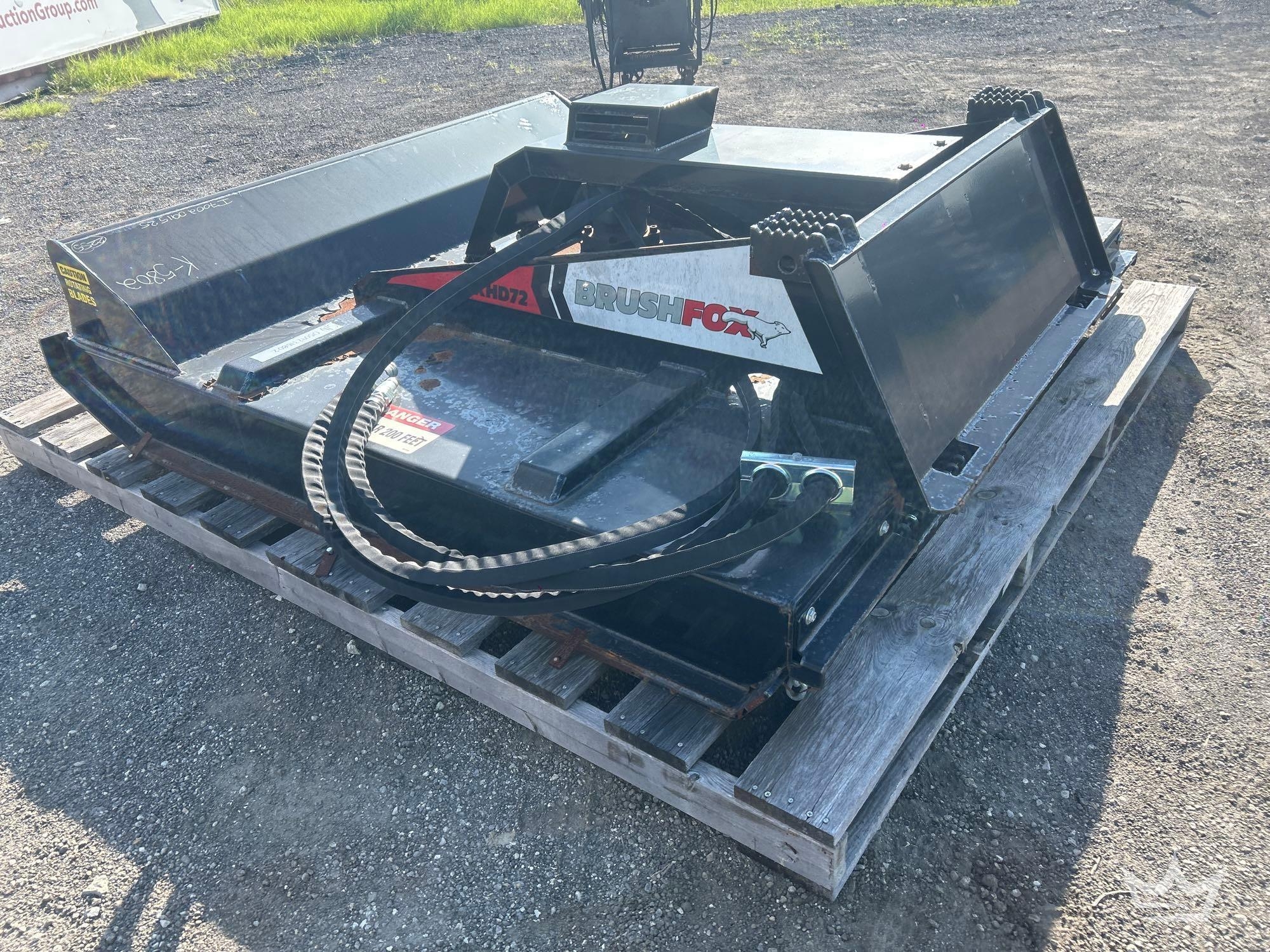 2025 BrushFox XHD72 72in Rotary Brush Cutter Skid Steer Attachment (A64553)