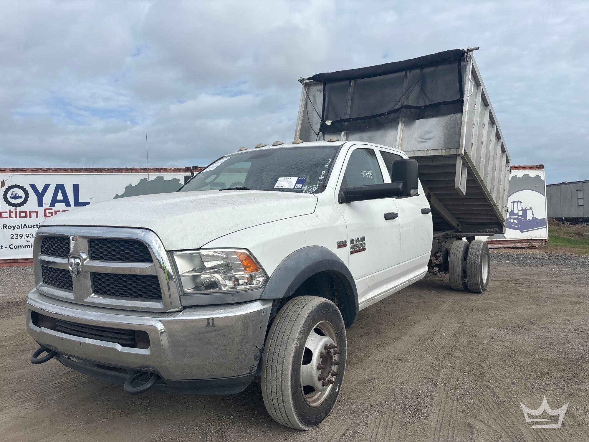 2016 Ram 4500 Crew Cab Landscape Dump Truck (A61568)