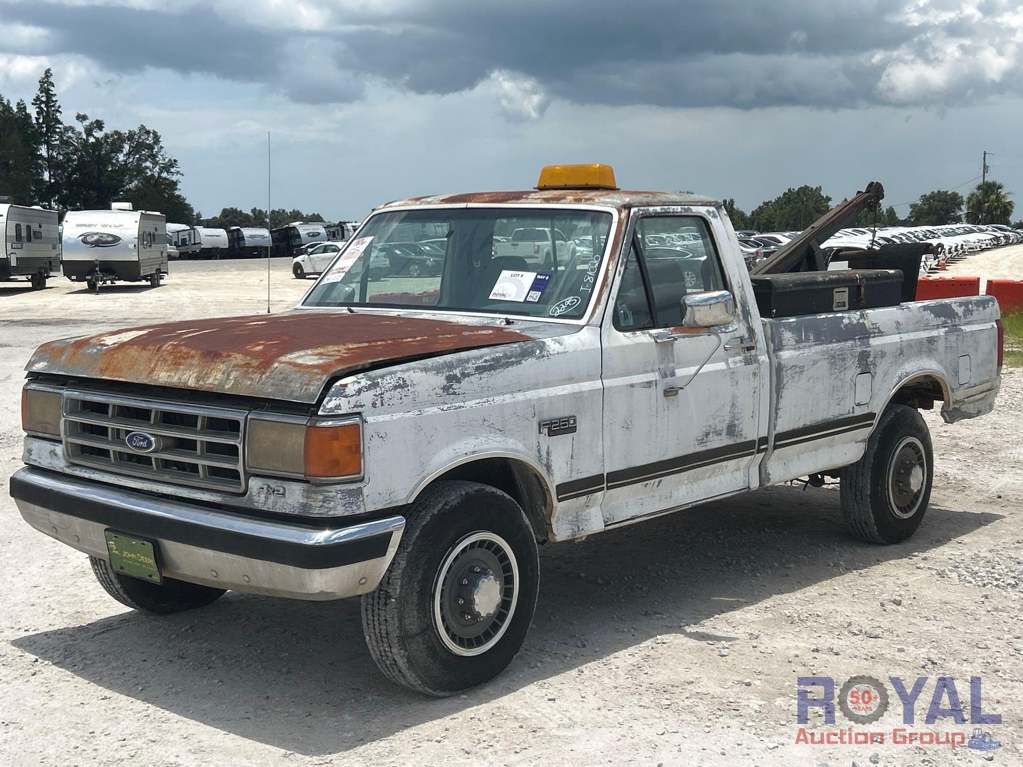 1987 Ford F-250 Crane Pickup Truck (A48081)