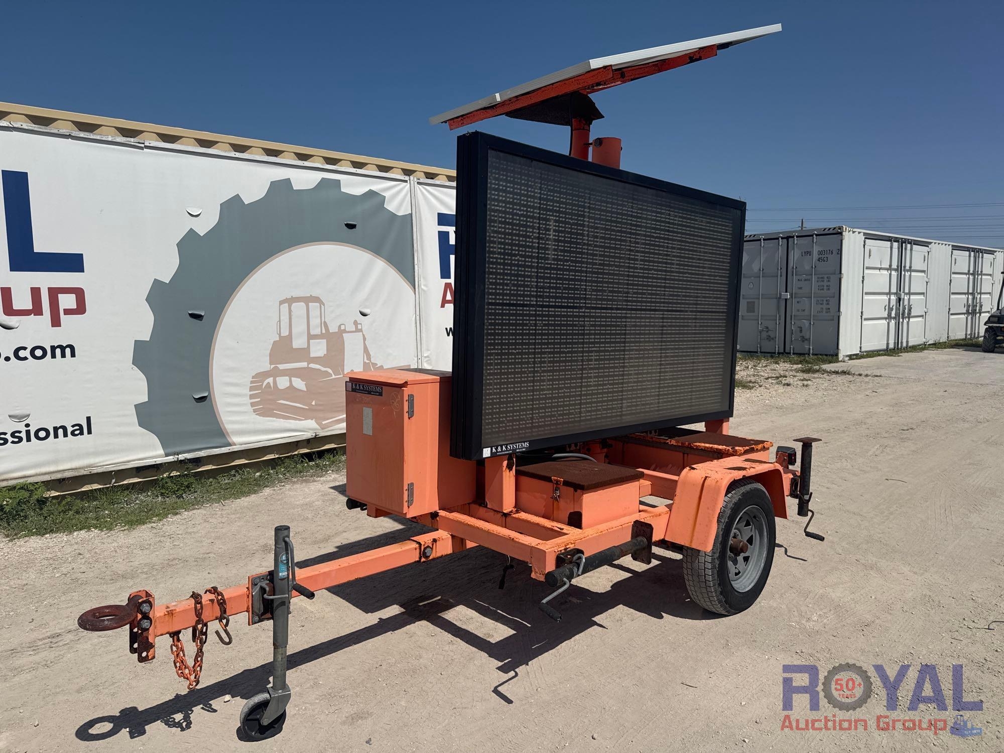 2007 K-K Systems Solar Towable Message Board (A46683)