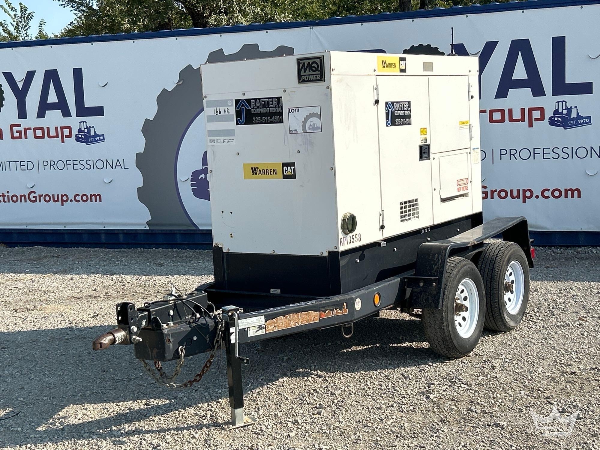2014 MultiQuip WhisperWatt 40kW Three-Phase Diesel Generator (A55973)