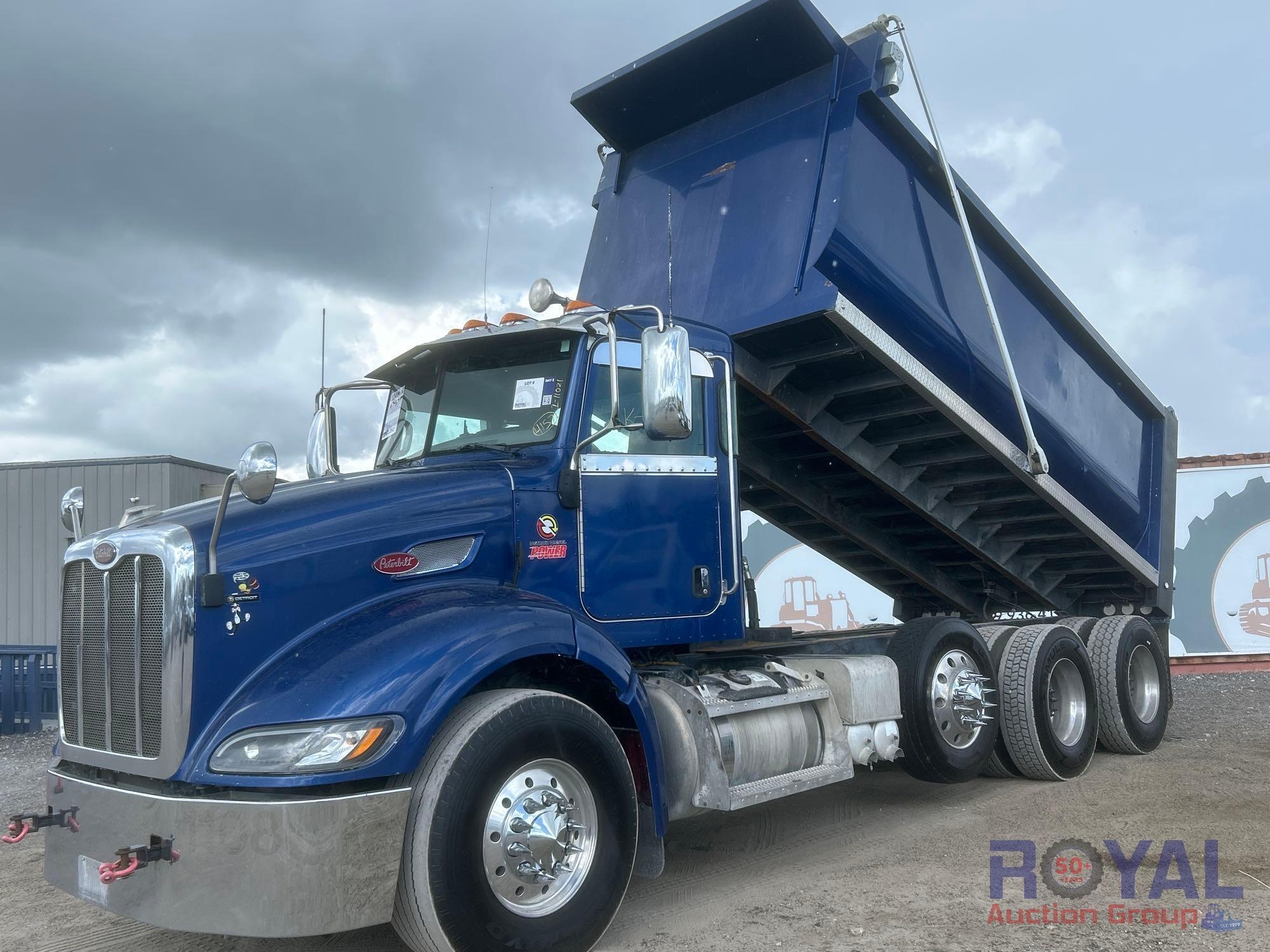 2014 Peterbilt 384 Tri-Axle 20 CuYd Dump Truck (A55788)