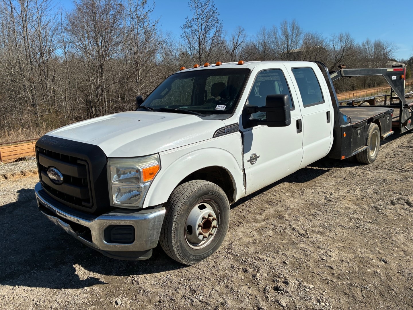 2011 Ford F350 Flatbed Dually Truck (A64047)