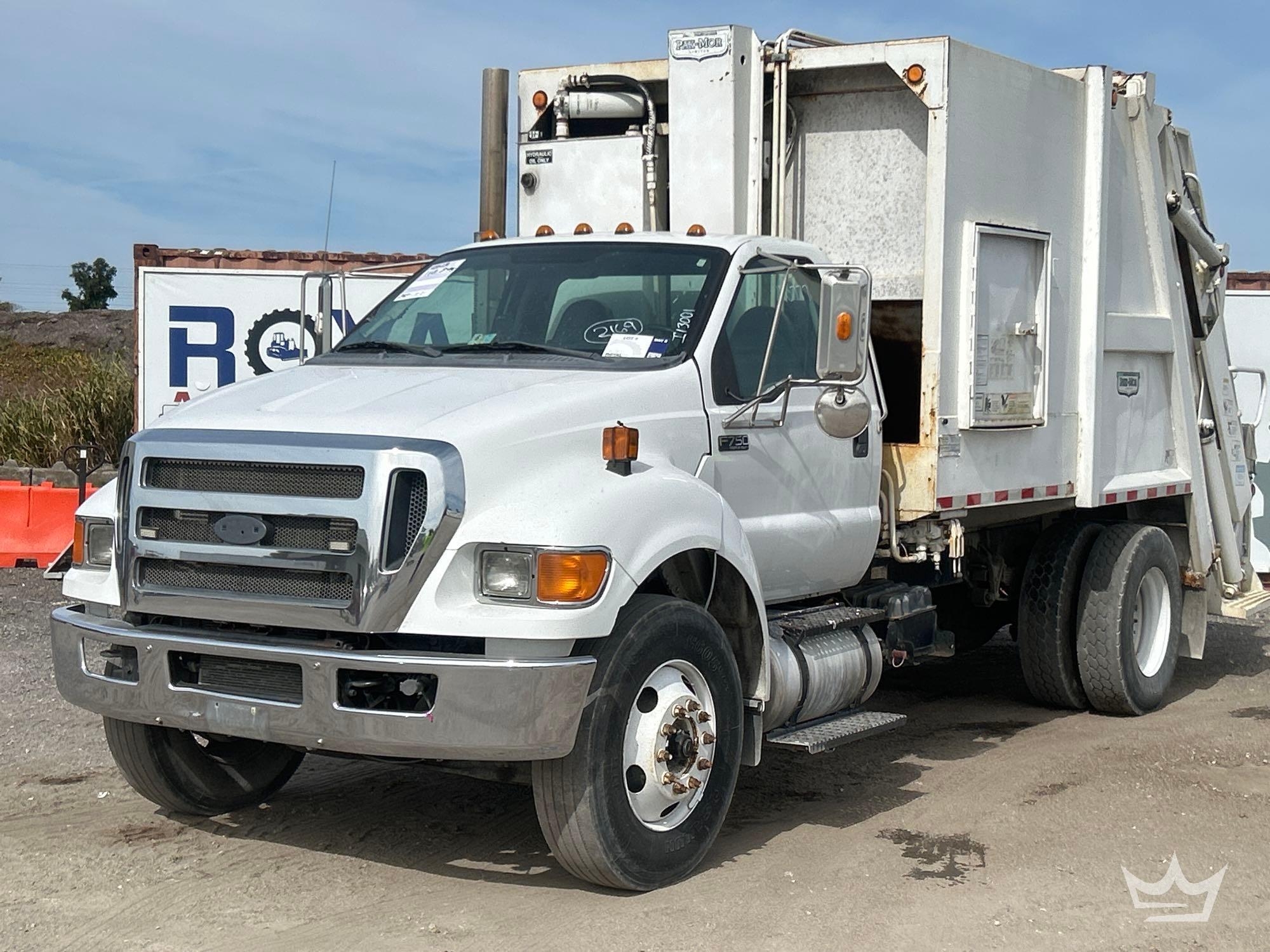 2013 Ford F-750 Pak-Mor 16 Yard Rear Loader Garbage Truck (A56858)