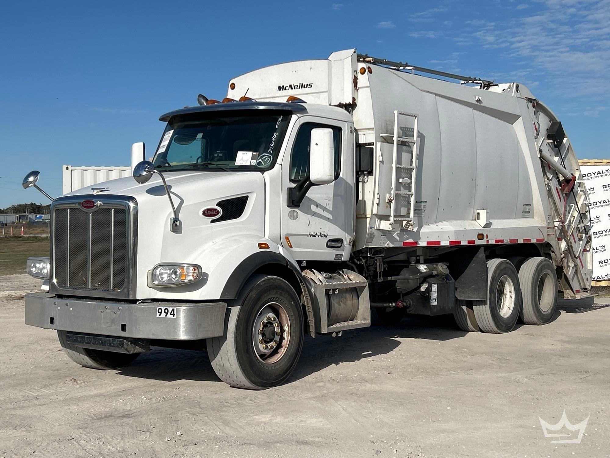 2020 Peterbilt 567 T/A McNeilus Rear Loader Garbage Truck (A61568)