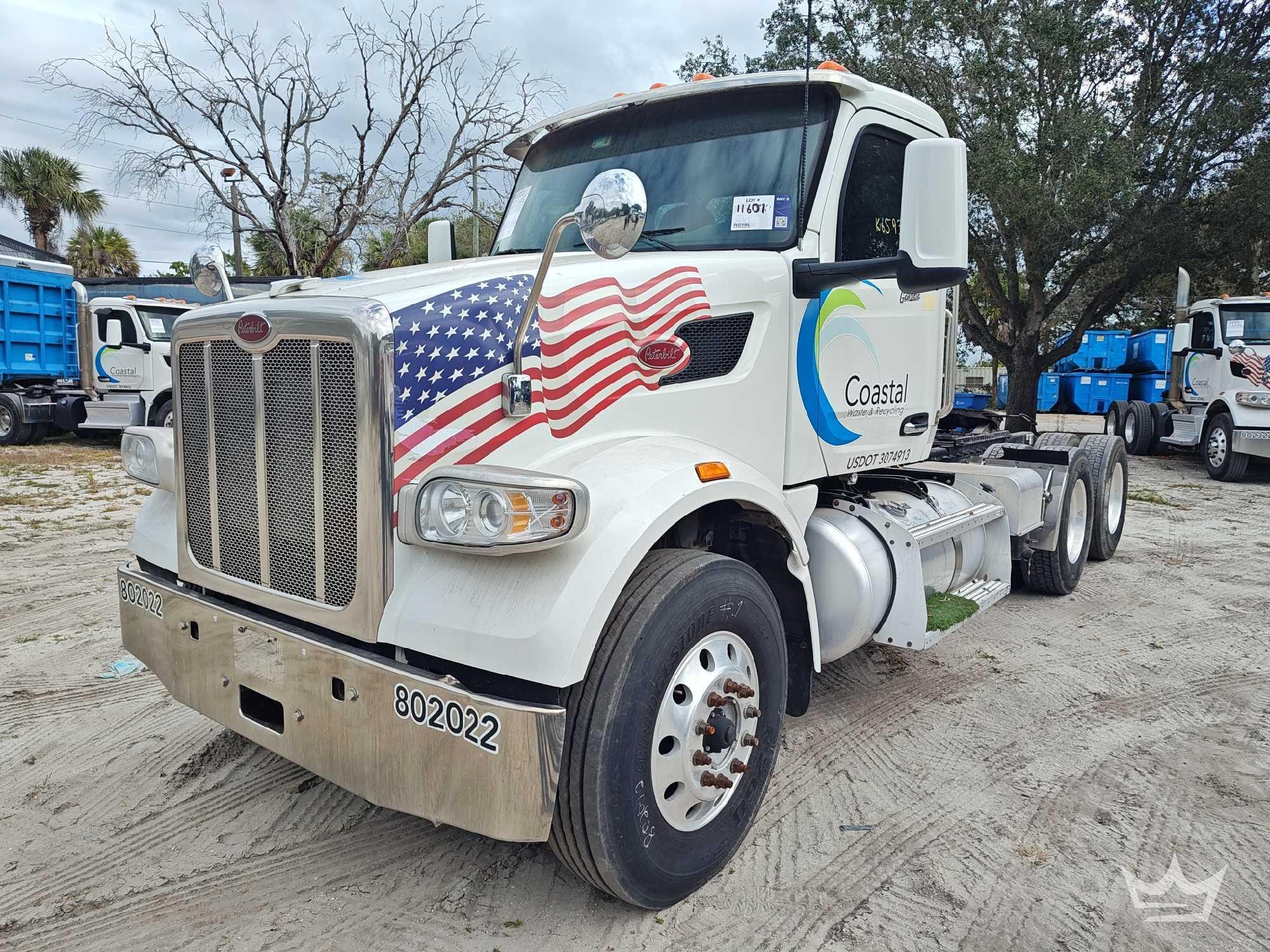 2022 Peterbilt 567 T/A Wet Kit Day Cab Truck Tractor (A61568)