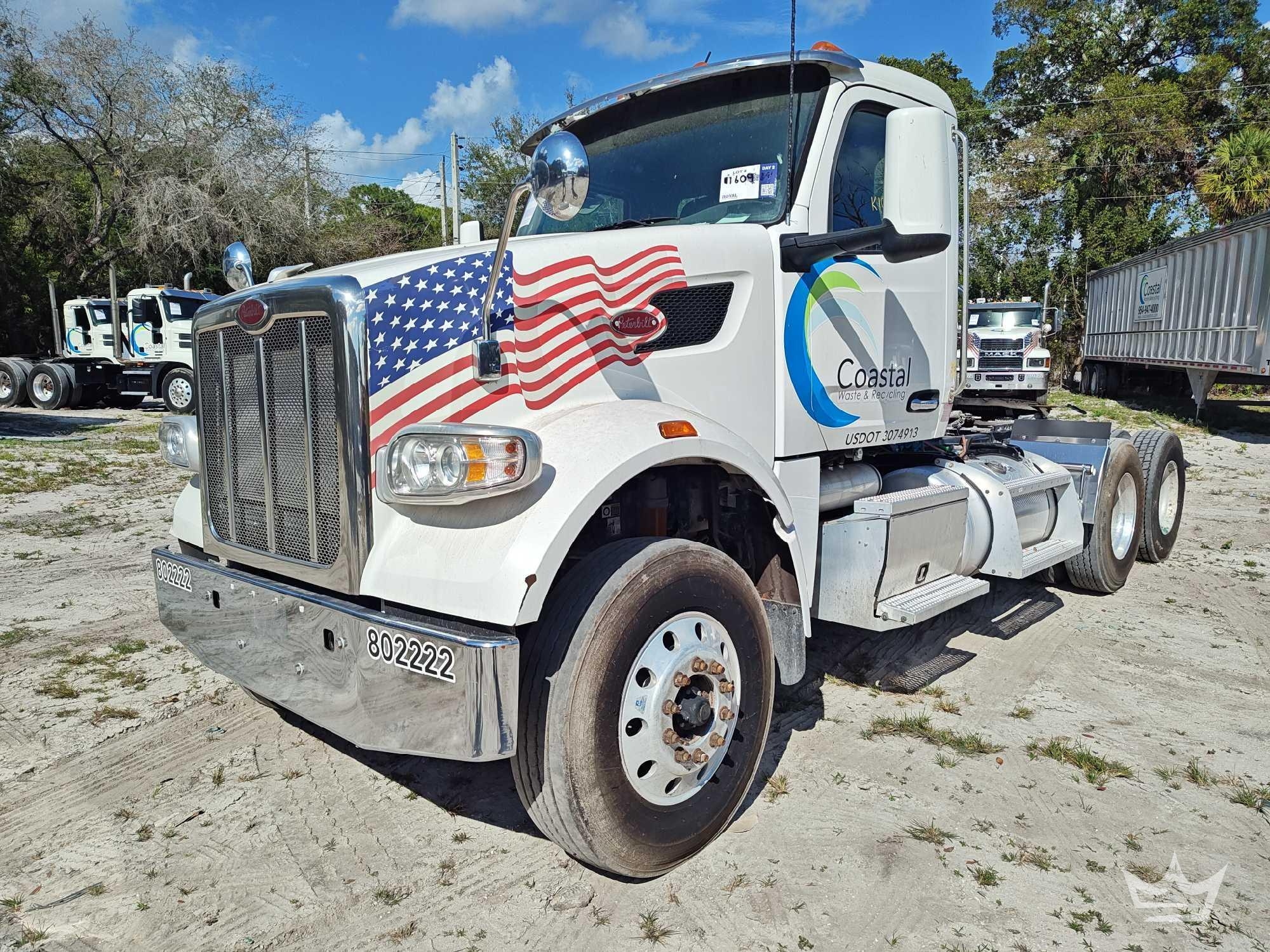 2022 Peterbilt 567 T/A Wet Kit Day Cab Truck Tractor (A61568)