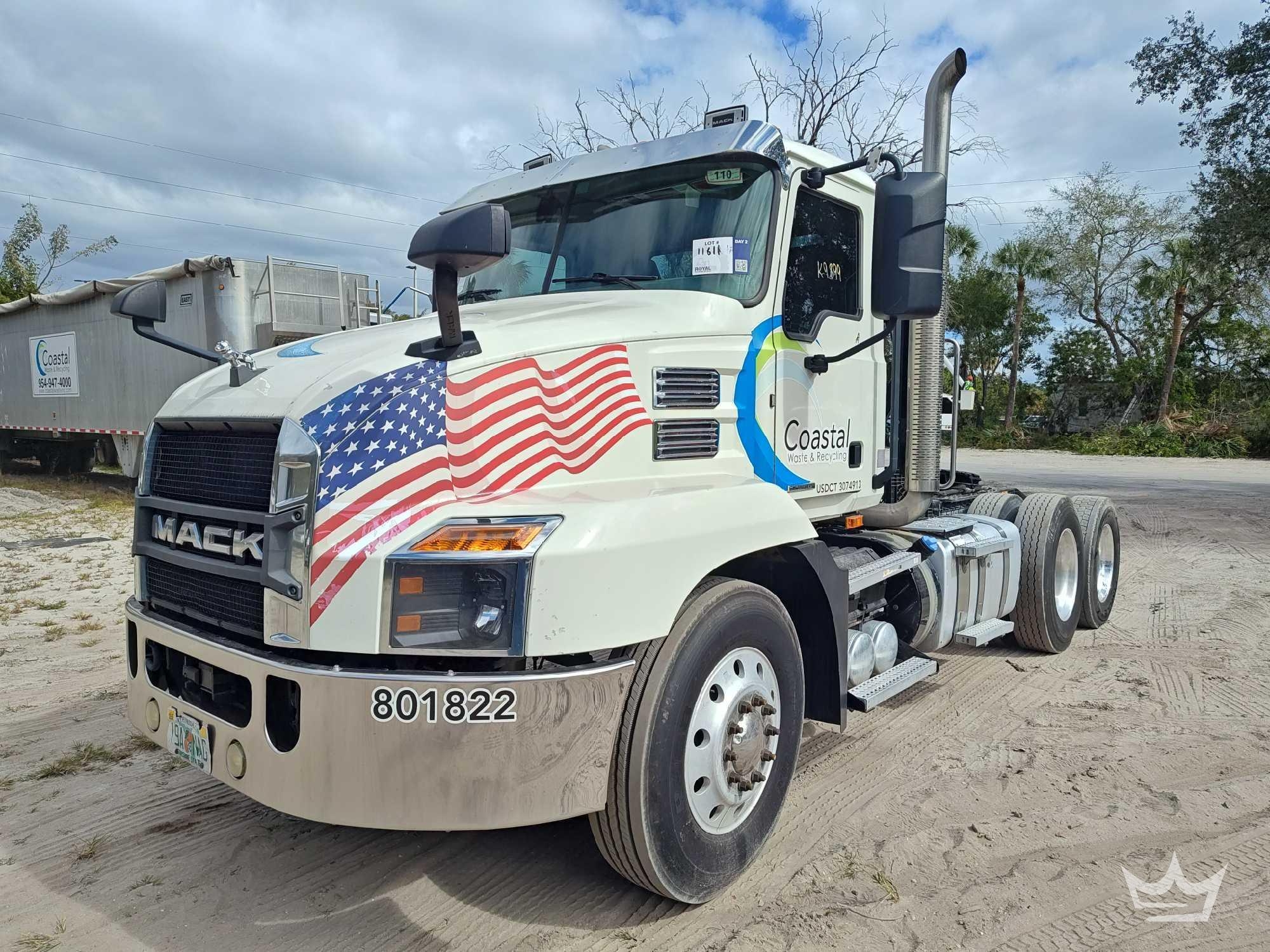 2022 Mack Anthem T/A Wet Kit Day Cab Truck Tractor (A61568)