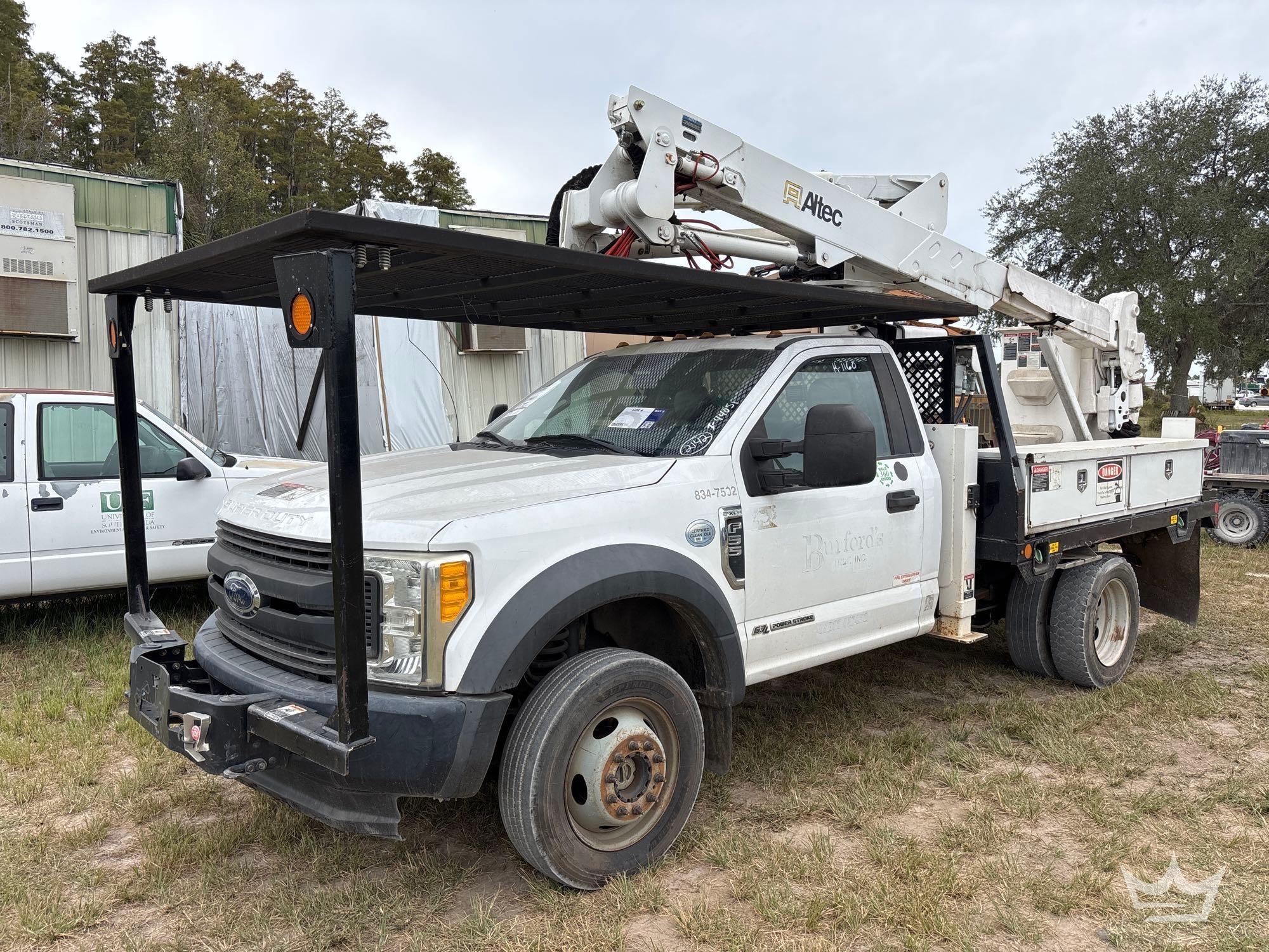2017 Ford F-550 4x4 Altec AT37G 37ft Bucket Truck (A55852)