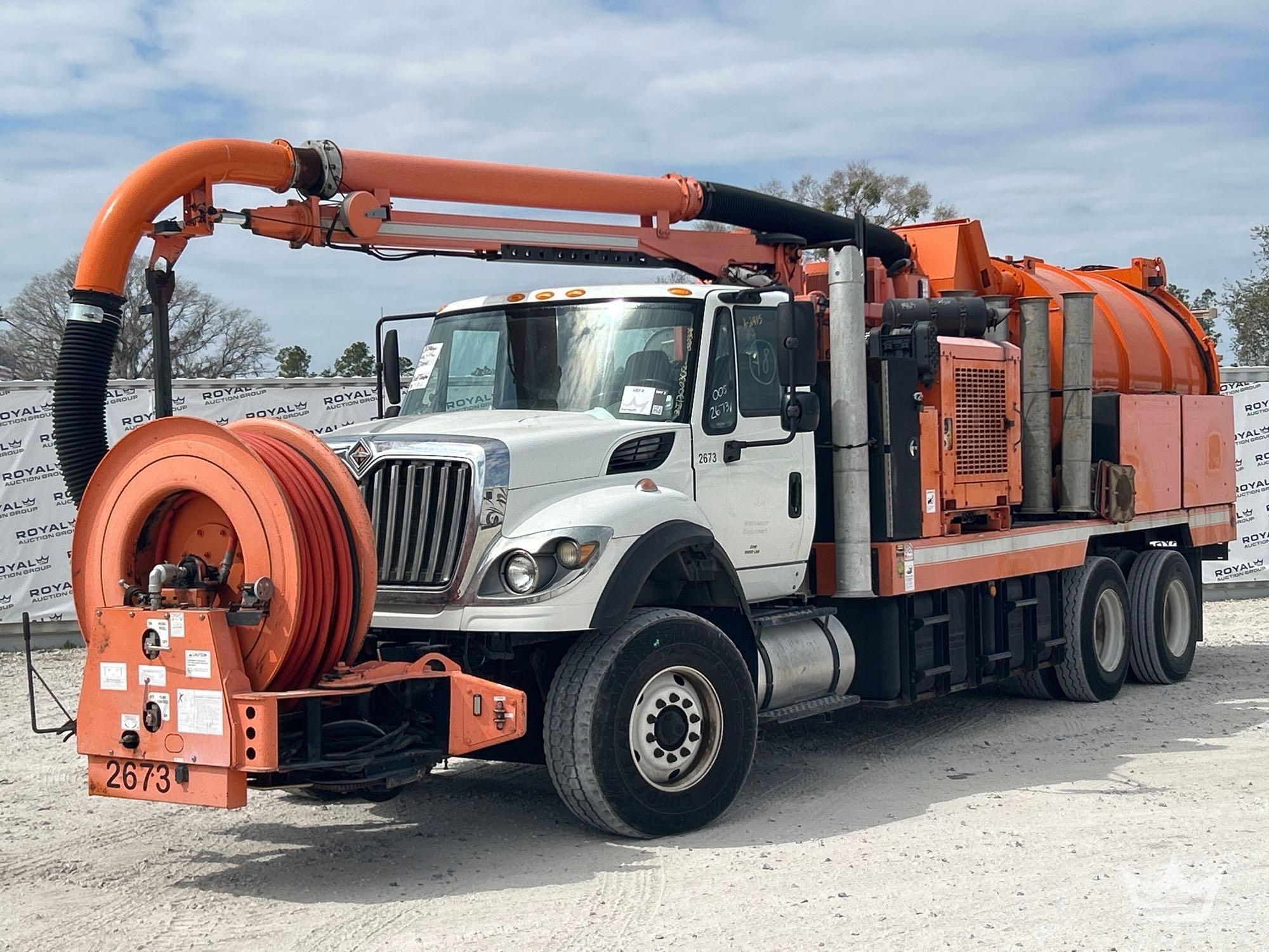 2016 International WorkStar 7400 T/A VacCon VPD3611 Combination Sewer Jetter Vacuum Truck (A61573)