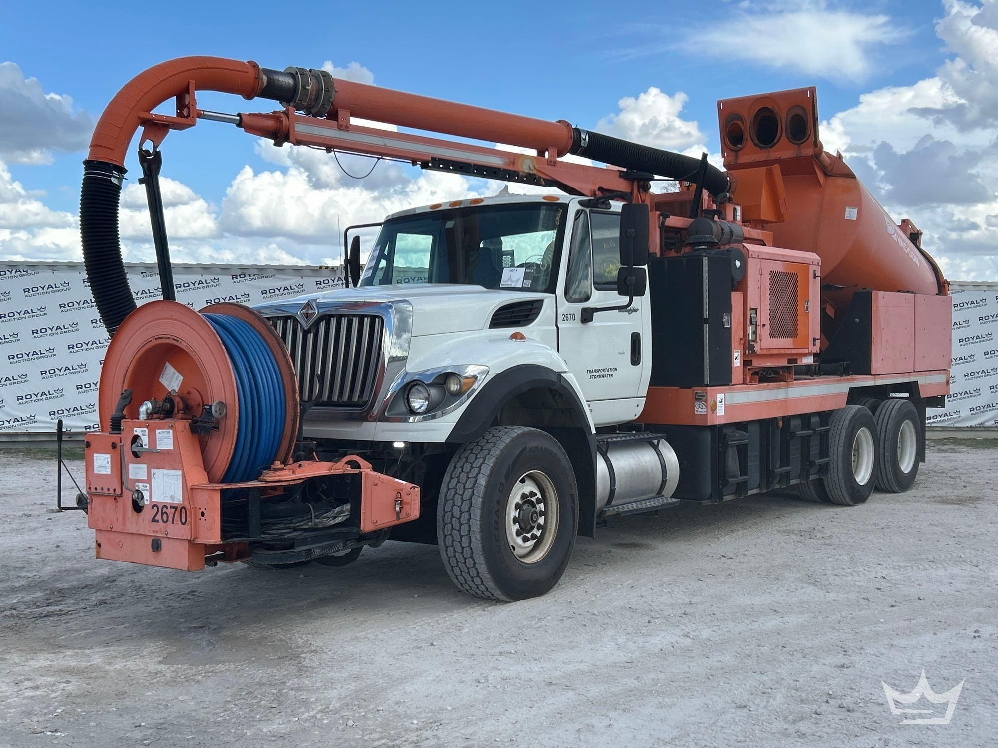 2014 International WorkStar 7400 T/A VacCon Combination Sewer Jetter Vacuum Truck (A61573)