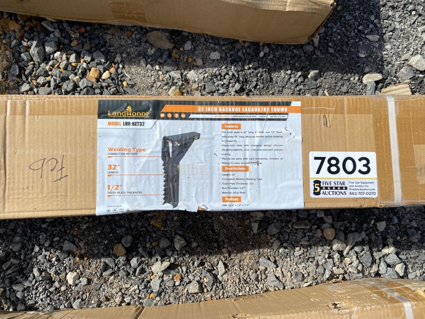 Land Honor 32â€� Backhoe Excavator Thumb (A64047)