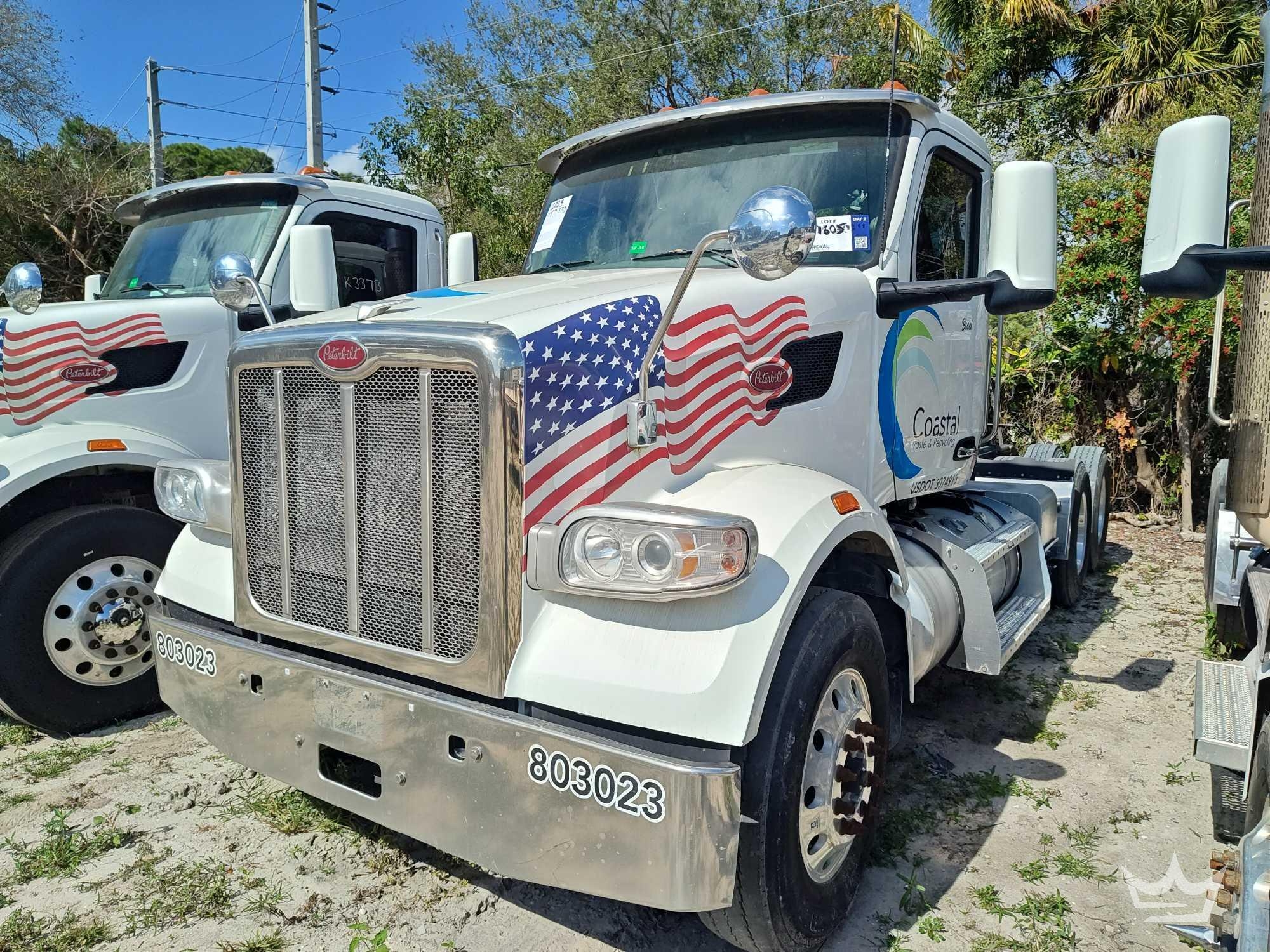 2023 Peterbilt 567 T/A Wet Kit Day Cab Truck Tractor (A61573)