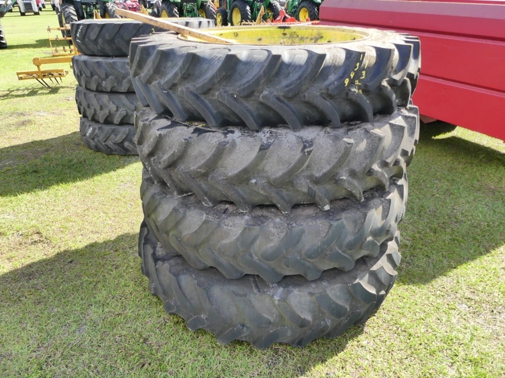 (4) Firestone 380/90R46 Tires & Rims (A57148)